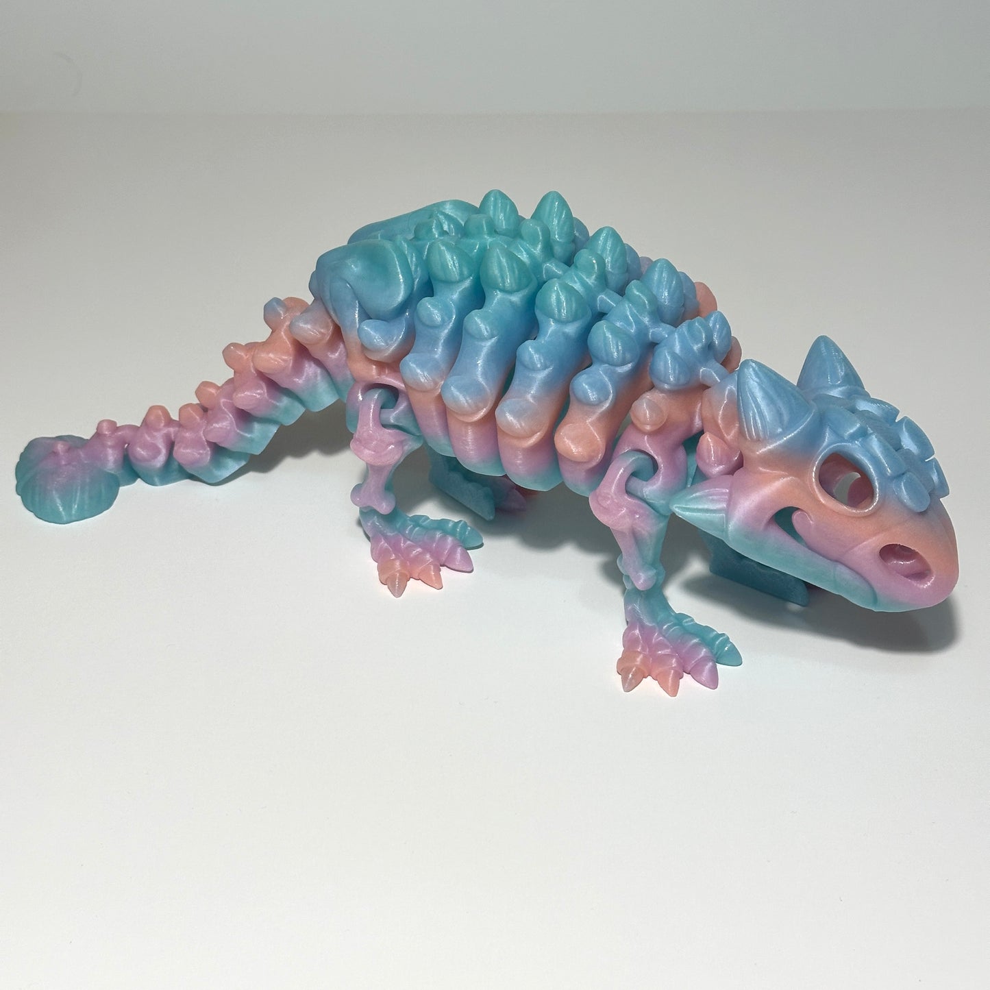 Giant Flexi Skeleton Ankylosaurus - 3D Printed Articulating FIgure