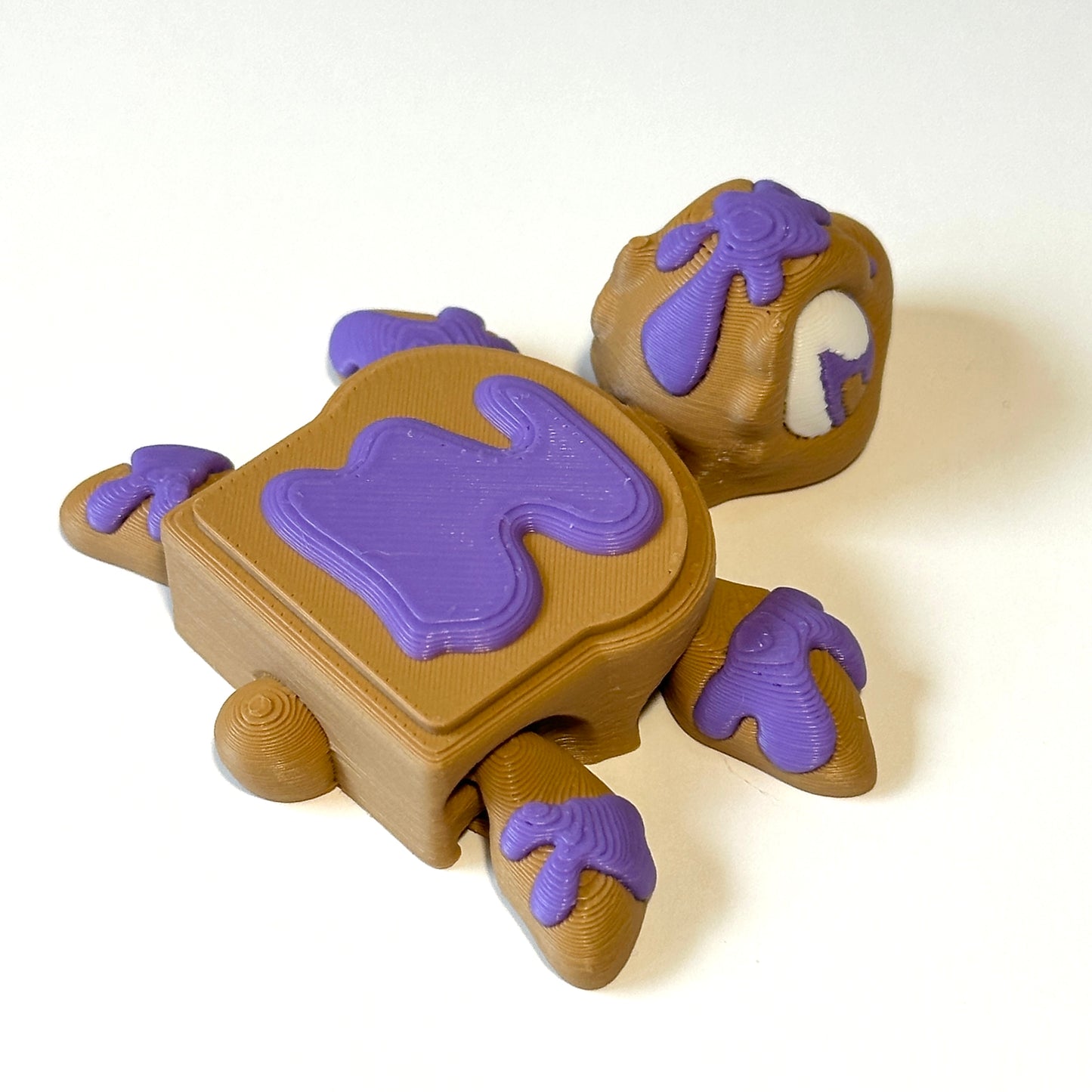 Jelly Toast Turtle - 3D Printed Articulating Figure