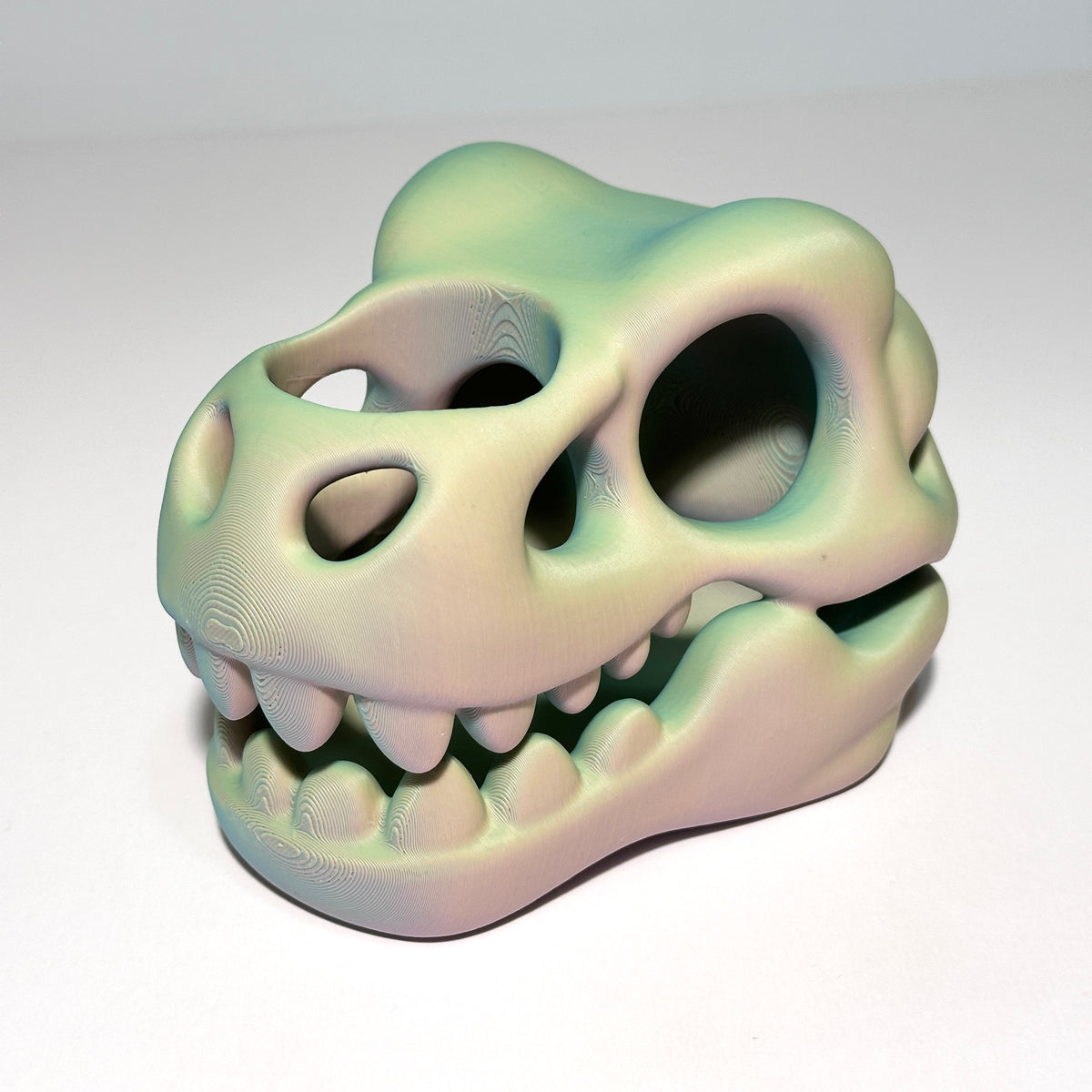 Dino Skull Toothbrush Holder - 3D Printed Figure