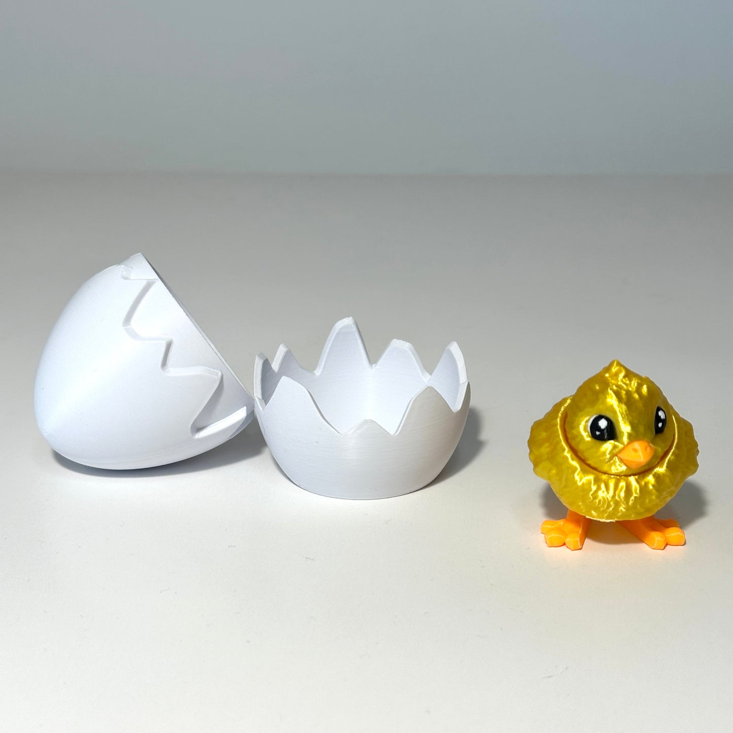 Chick and Egg - 3D Printed Articulating Figure