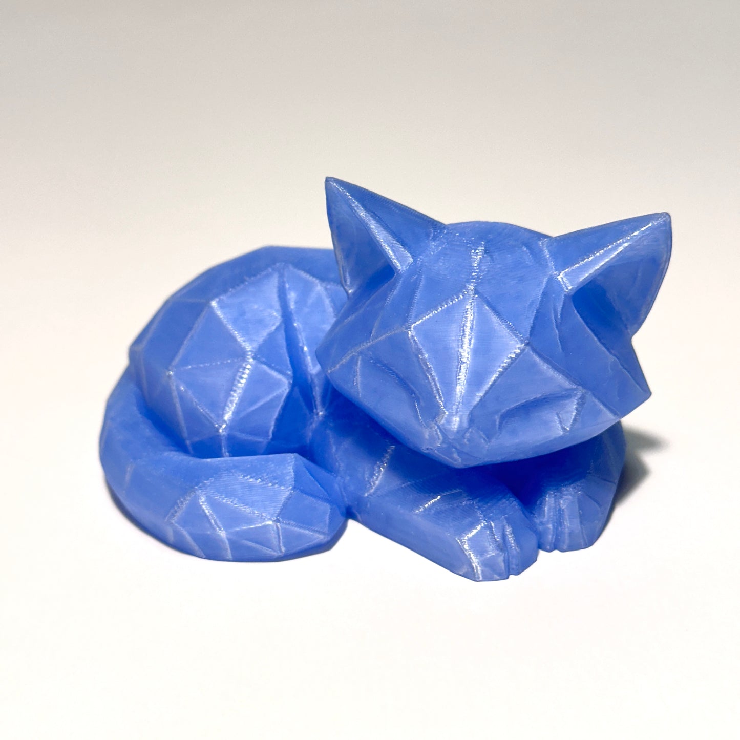 Low Poly Cat - 3D Printed Articulating Figure