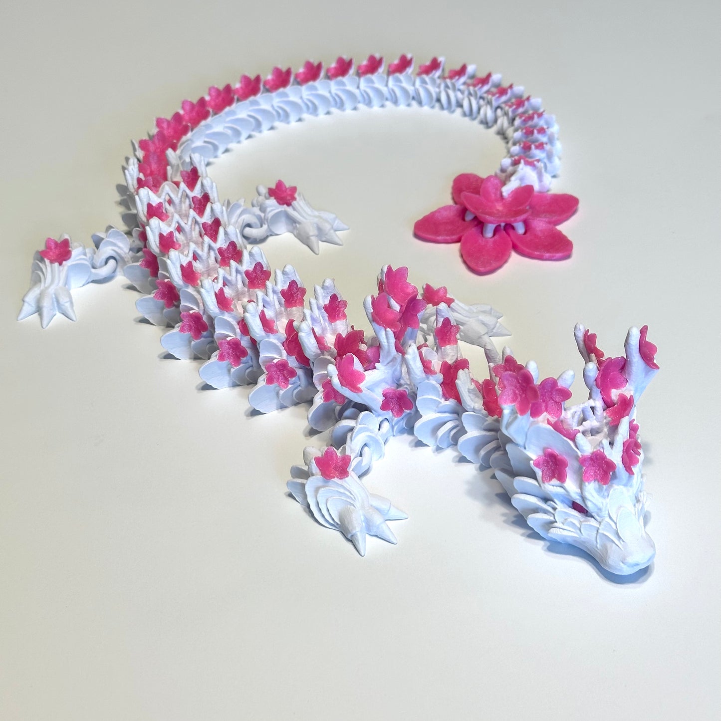 Large Cherry Blossom Dragon - 3D Printed Articulating Figure