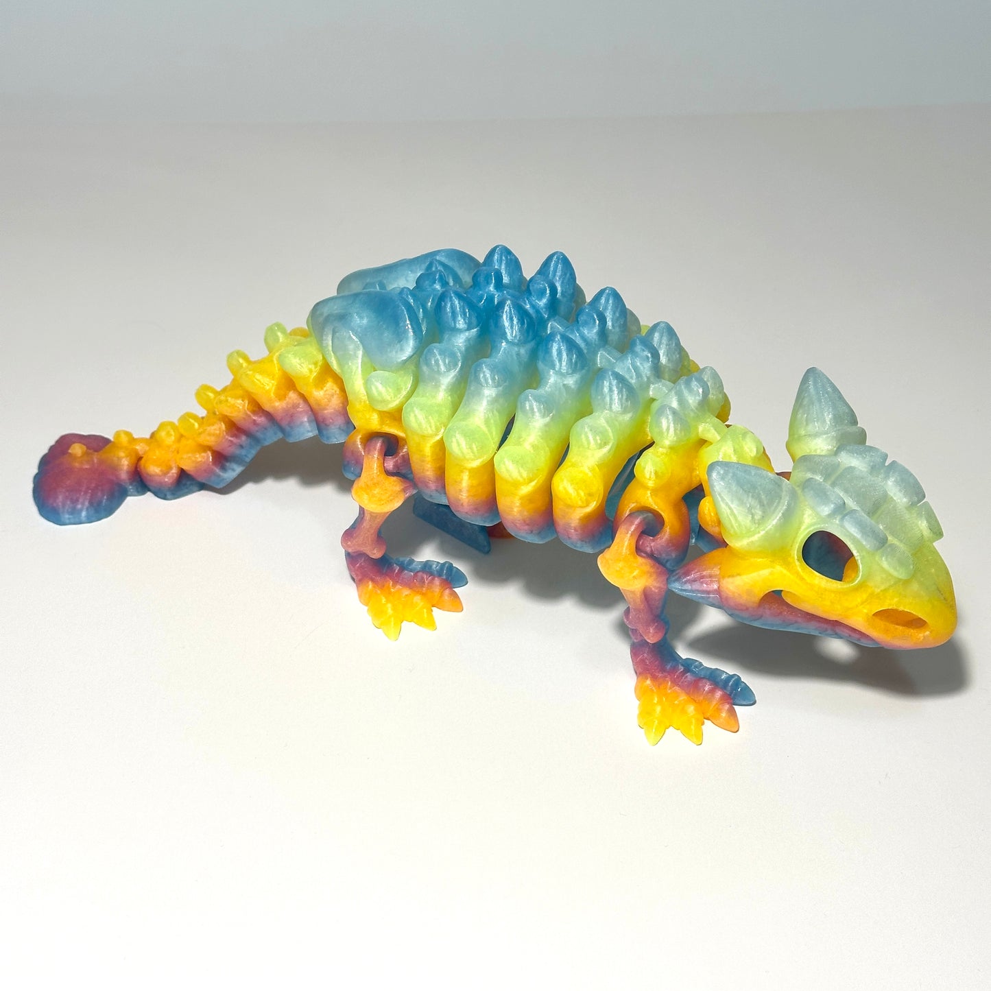 Giant Flexi Skeleton Ankylosaurus - 3D Printed Articulating FIgure