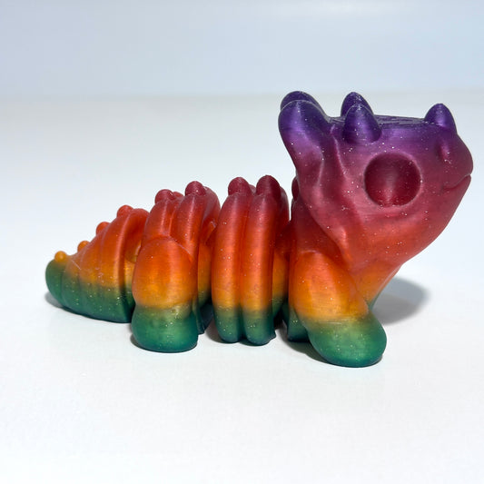 Zou Skeleton Triceratops - 3D Printed Articulating Figure