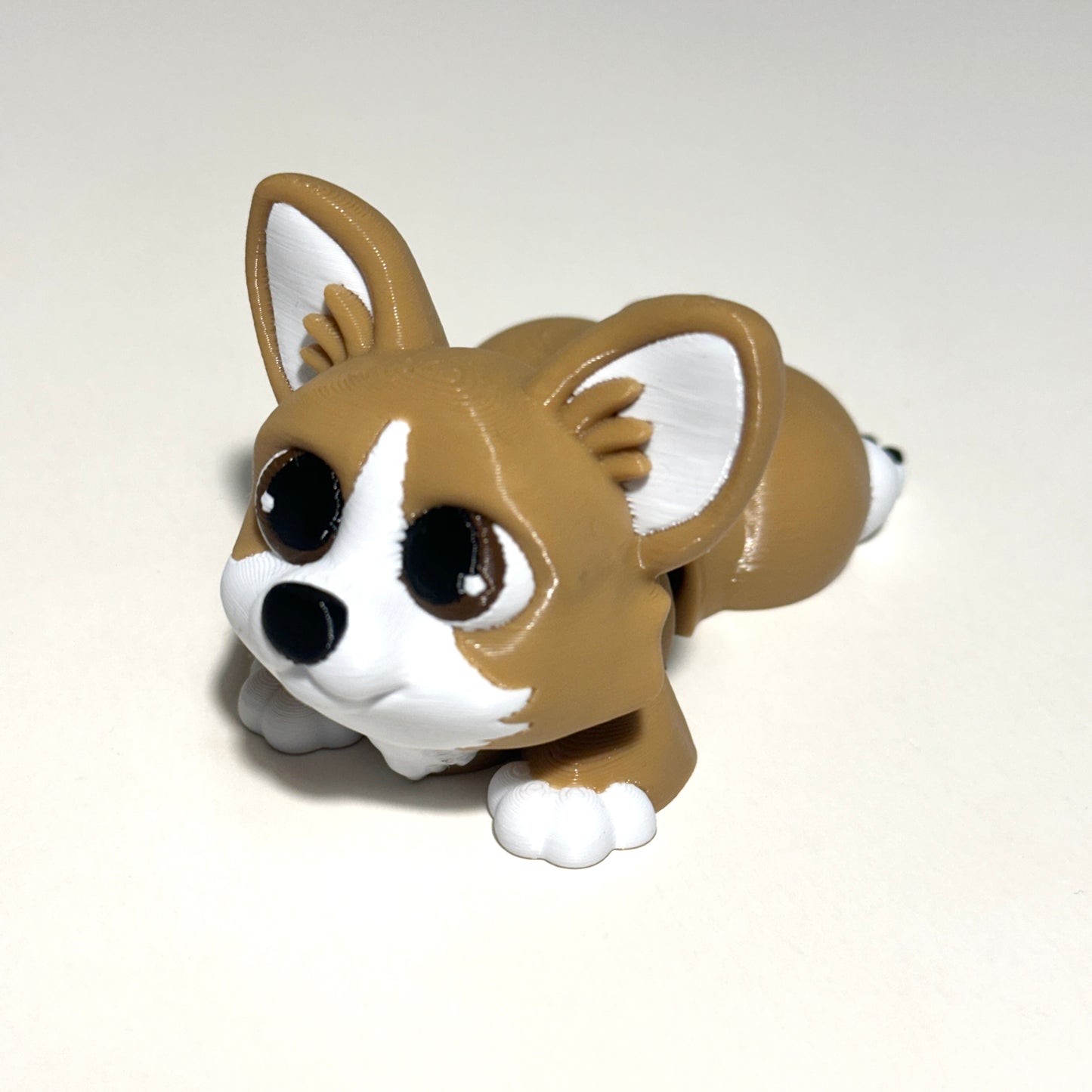 Paws Out Corgi - 3D Printed Articulating Figure