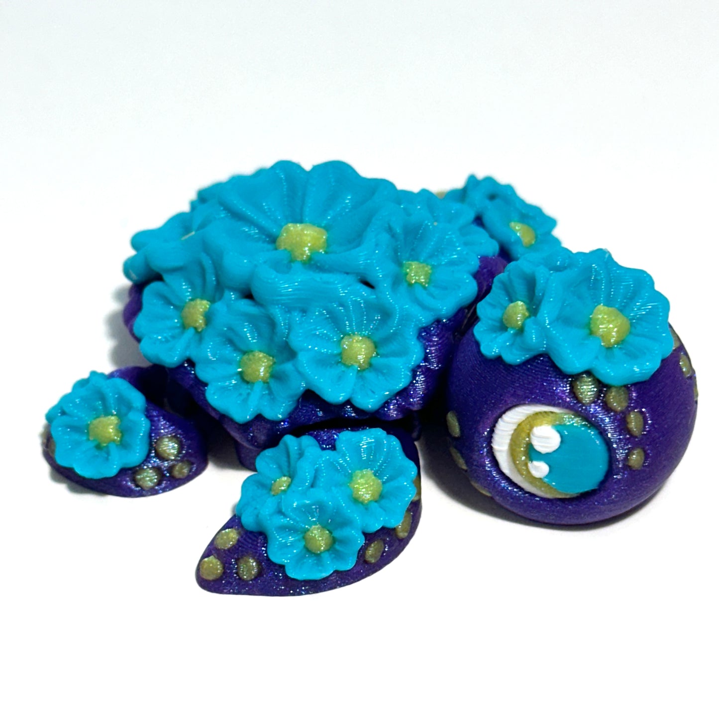 Cherry Blossom Turtle - 3D Printed Articulating Figure