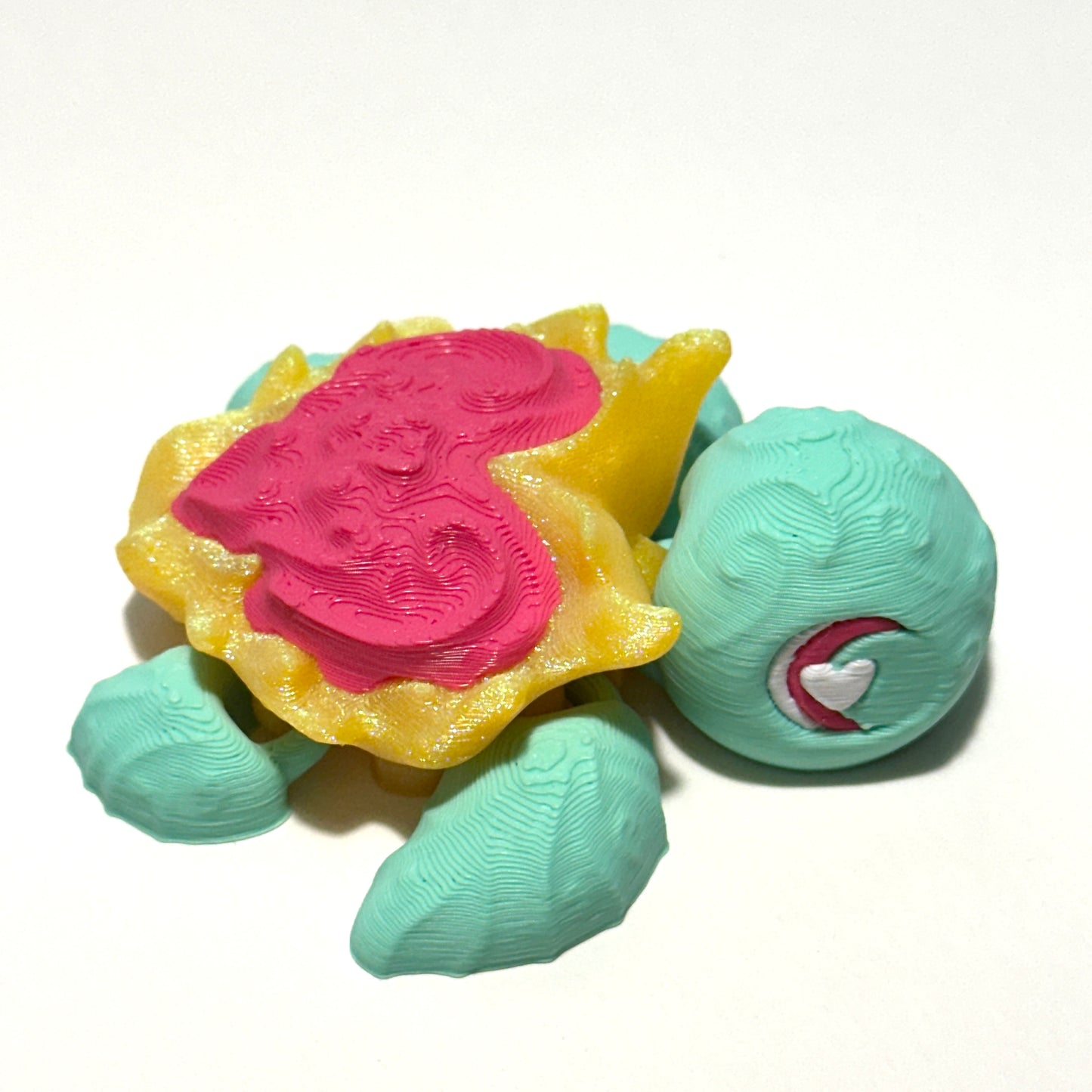 Heart Turtle - 3D Printed Articulating Figure