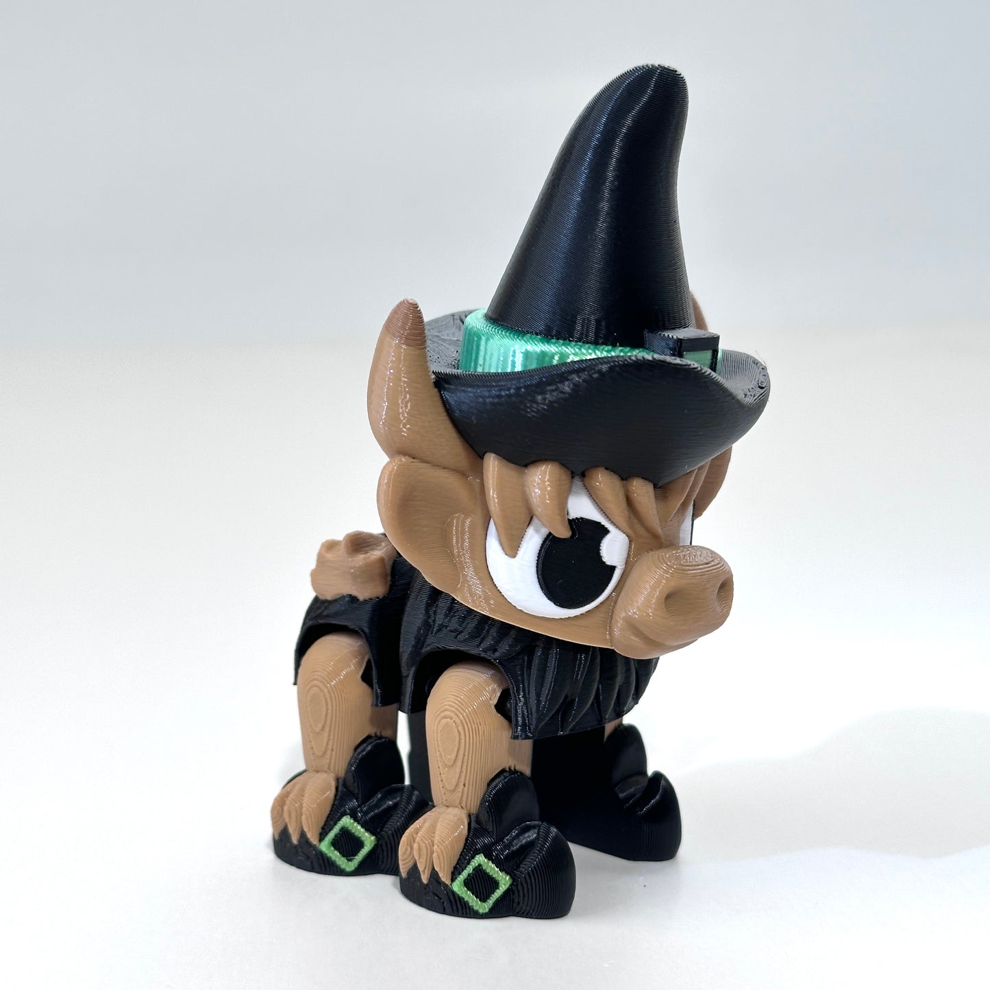 Highland Cow Witch - 3D Printed Articulating Figure
