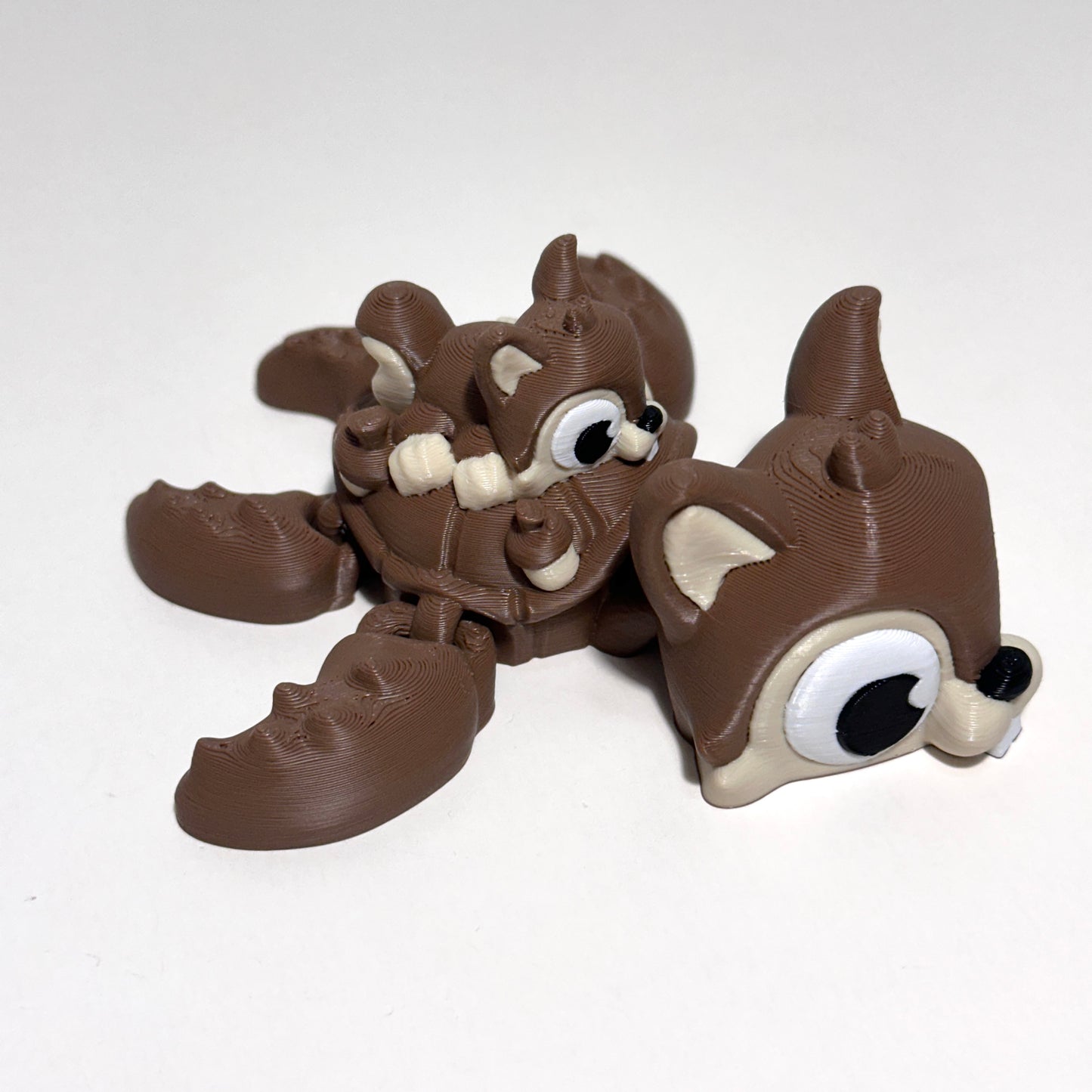 Squirrel Turtle - 3D Printed Articulating Figure