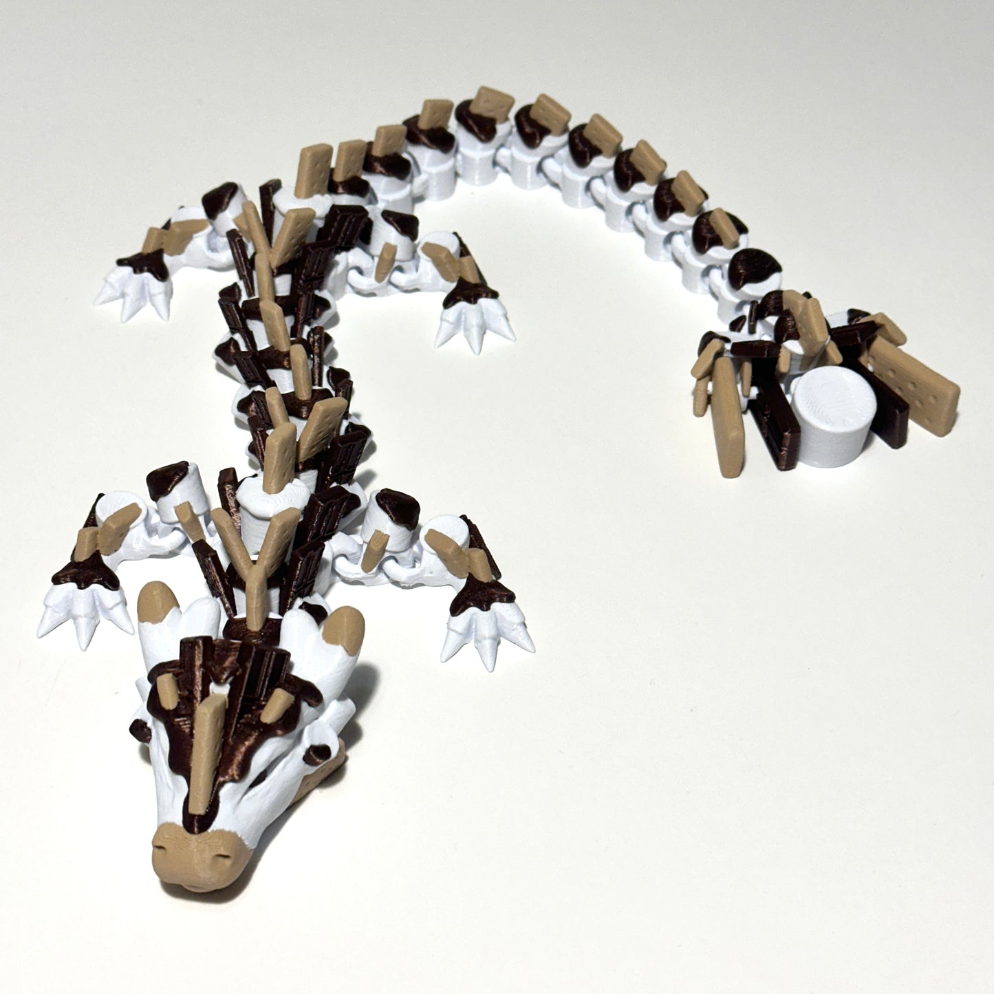 Large S'mores Dragon - 3D Printed Articulating Figure
