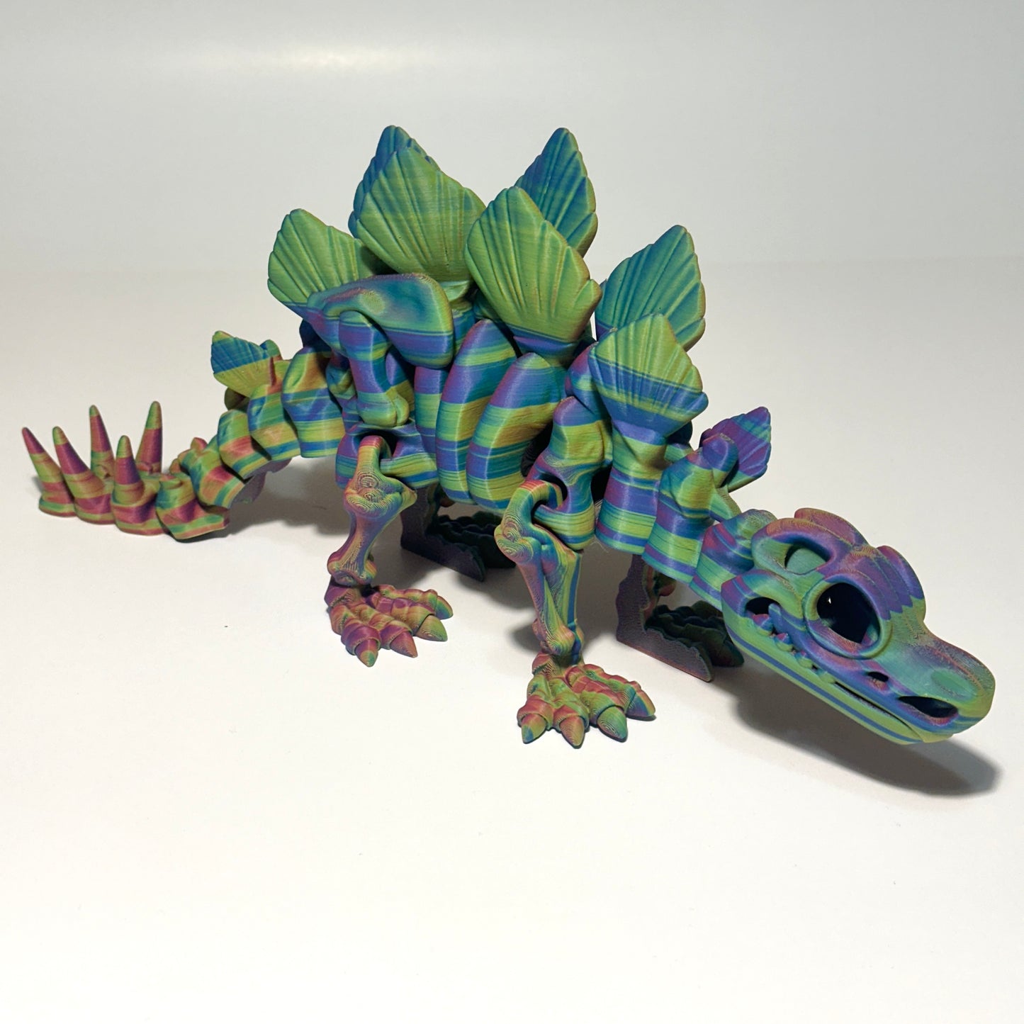 Giant Flexi Skeleton Stegosaurus - 3D Printed Articulating Figurines