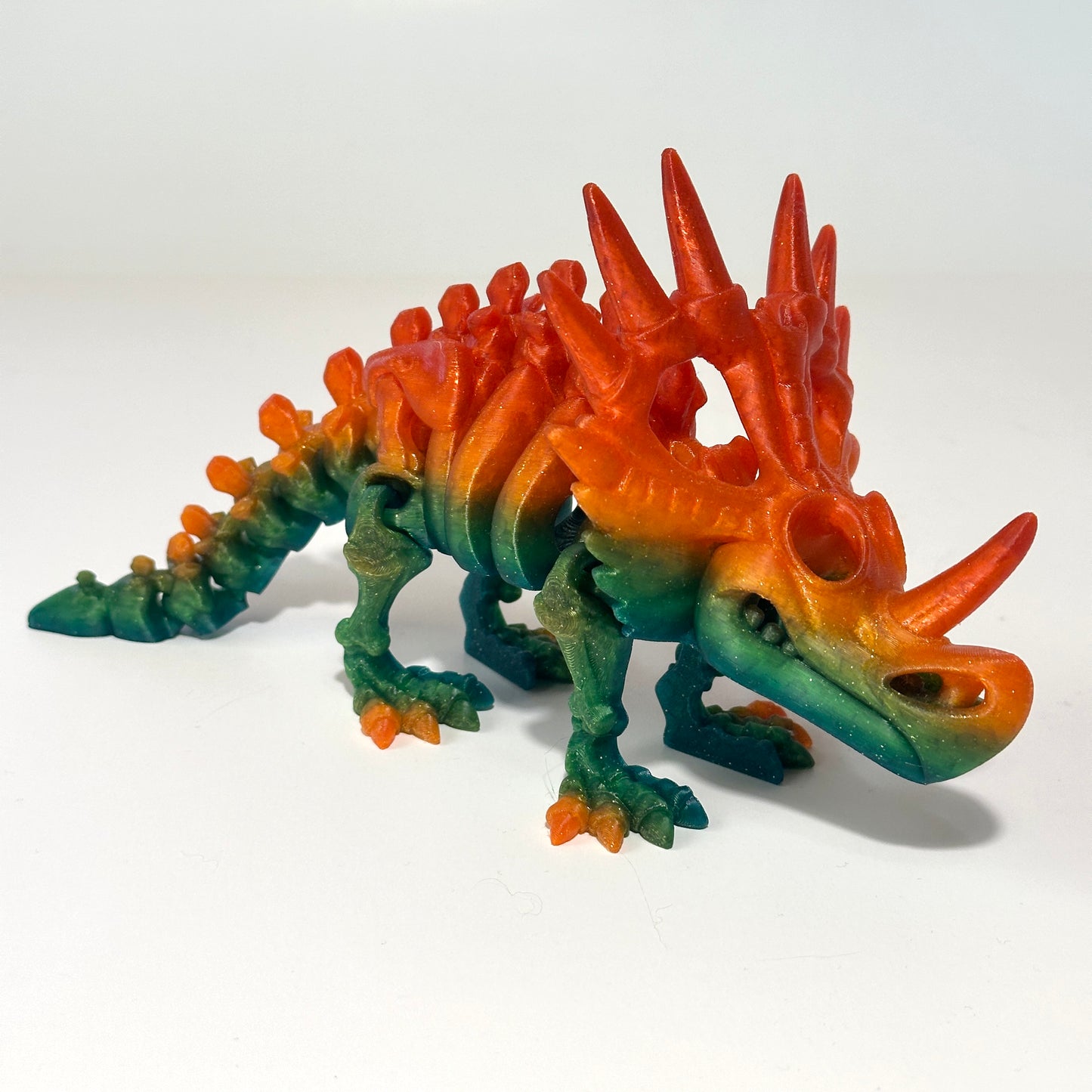 Flexi Skeleton Styracosaurus - 3D Printed Articulating Figure