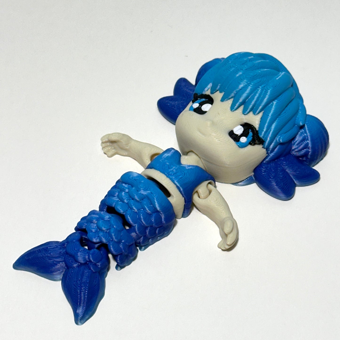 Flexi Mermaid Desk Buddy – 3D Printed