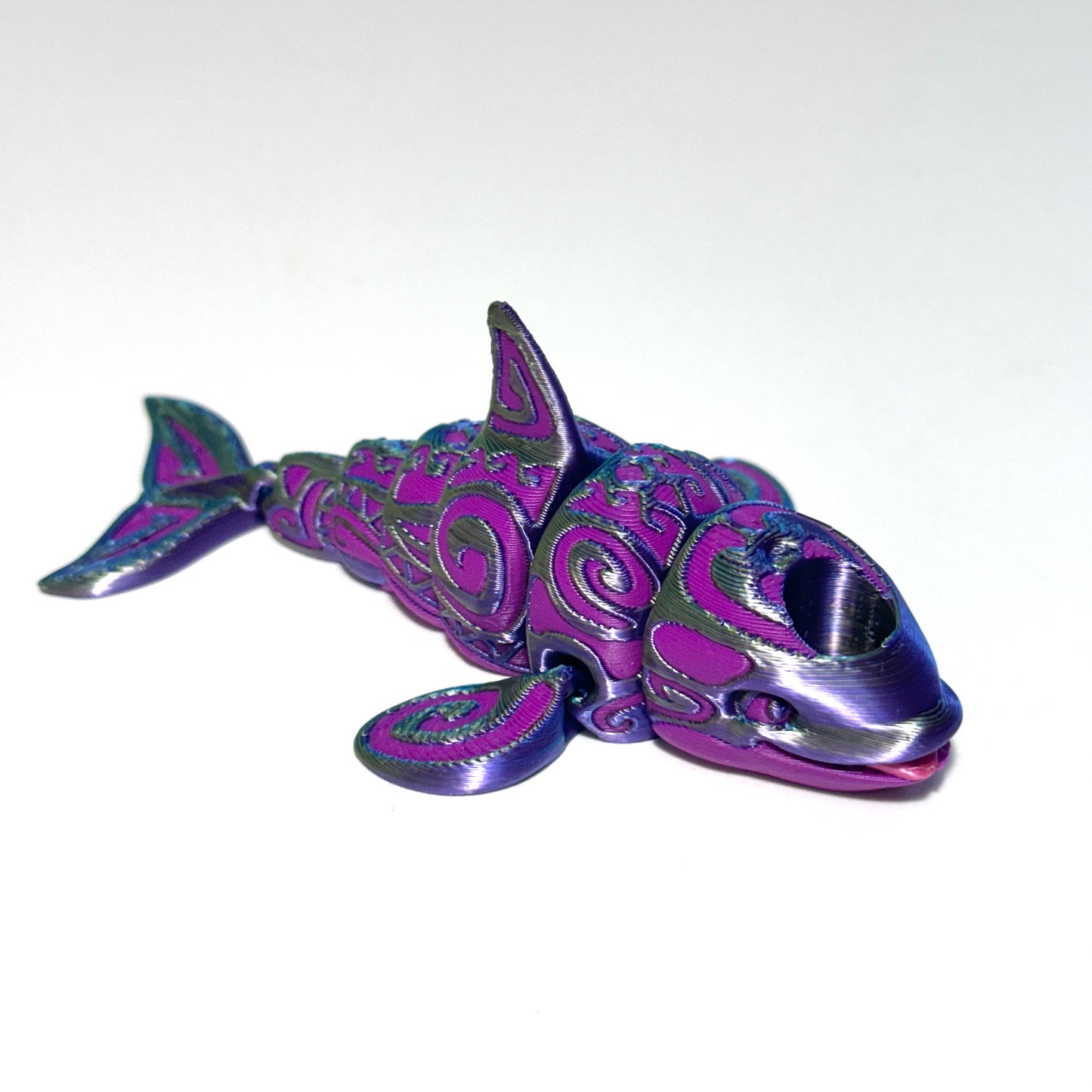 Tattooed Orca - 3D Printed Articulating Figurine