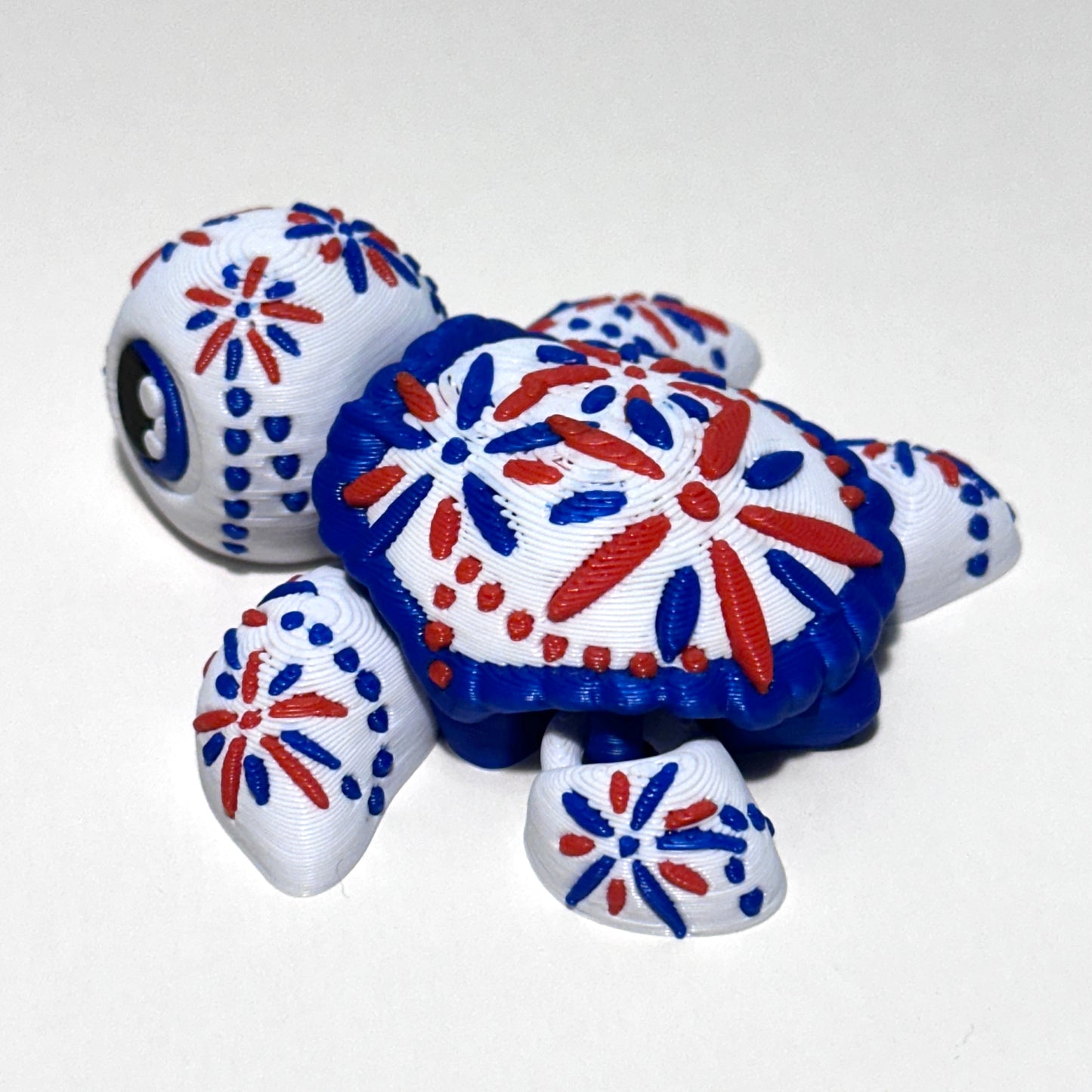 Fireworks Turtle - 3D Printed Articulating Figure