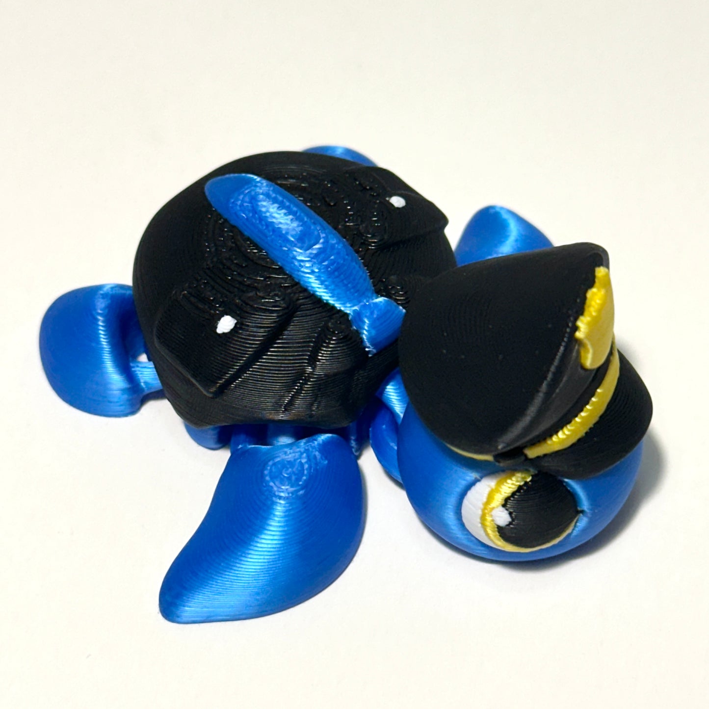 Police Turtle - 3D Printed Articulating Figure