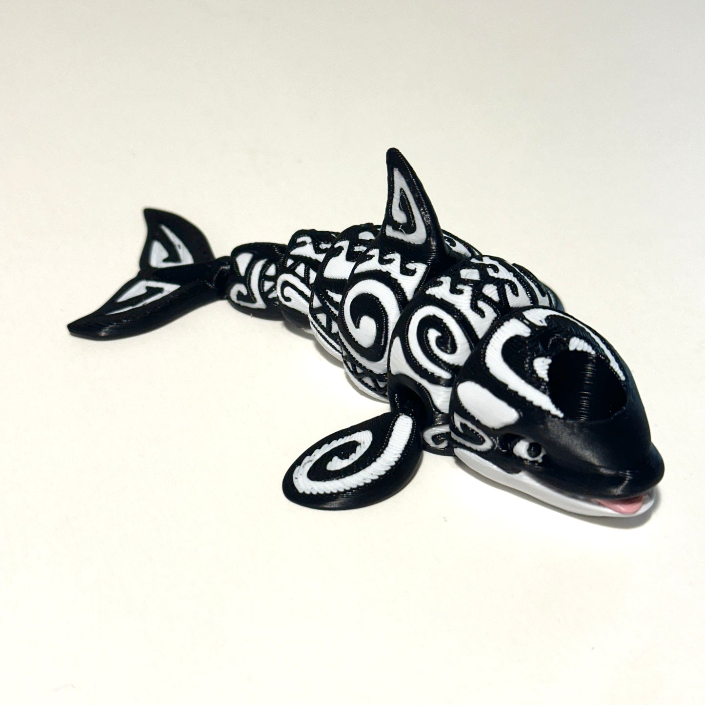 Tattooed Orca - 3D Printed Articulating Figurine