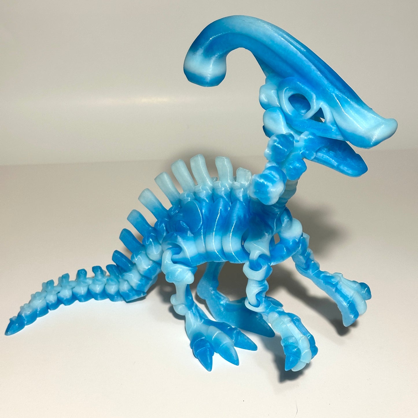 Skeleton Parasaurolophus - 3D Printed Articulating Figure