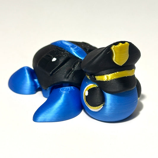 Police Turtle - 3D Printed Articulating Figure