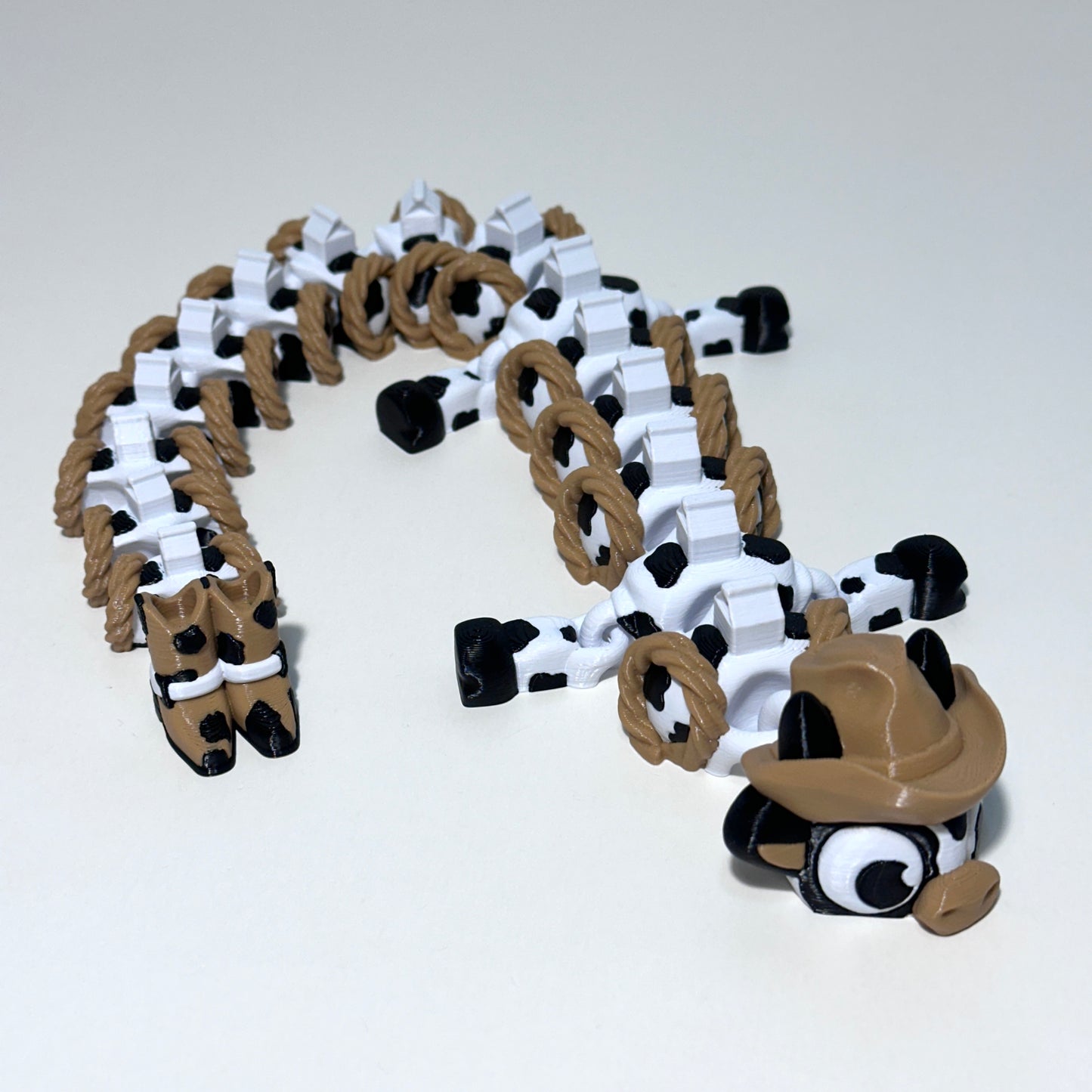 Cowboy Cow Dragon - 3D Printed Articulating Figure