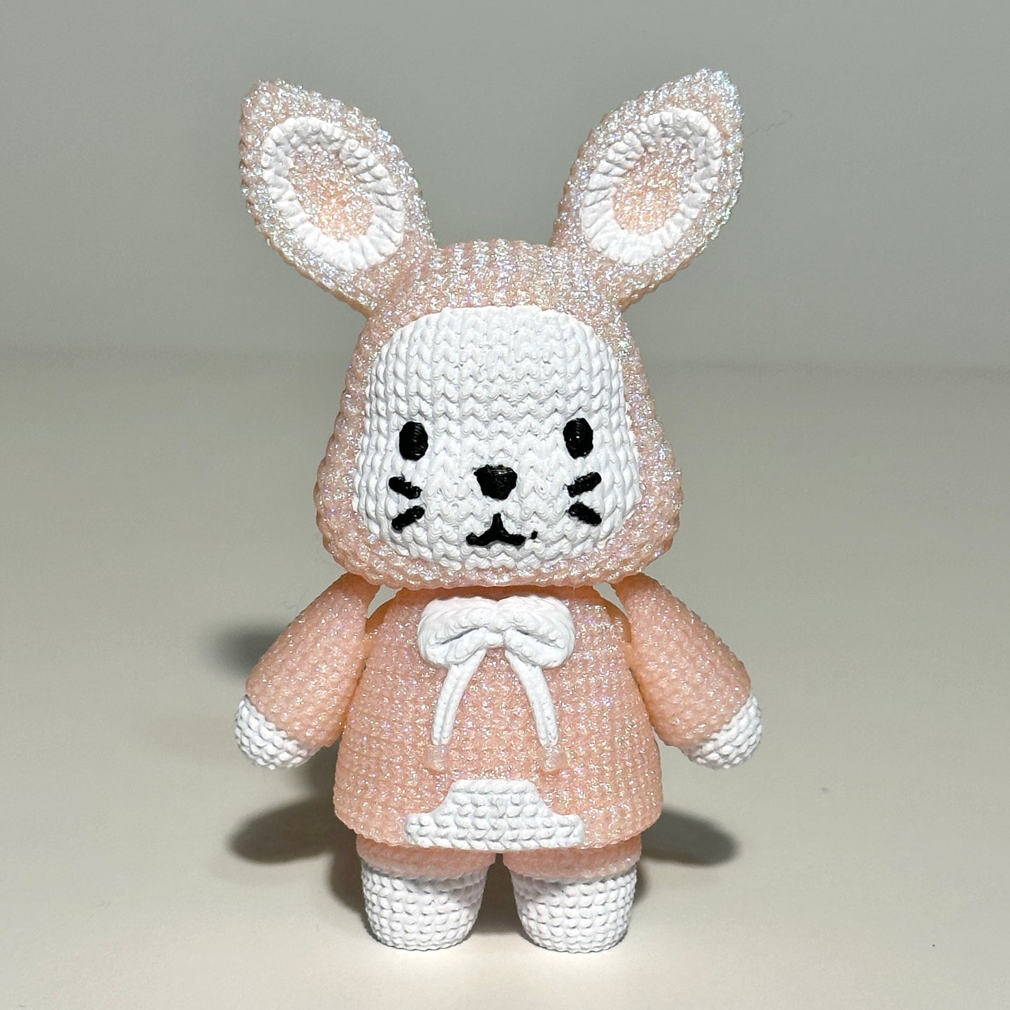 Knitted Bunny - 3D Printed Articulating Figure