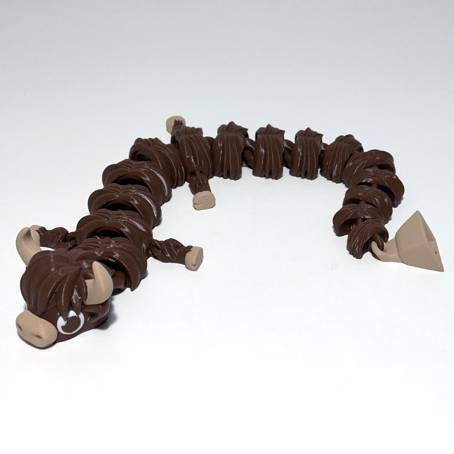 Highland Cow Dragon - 3D Printed Articulating Figure
