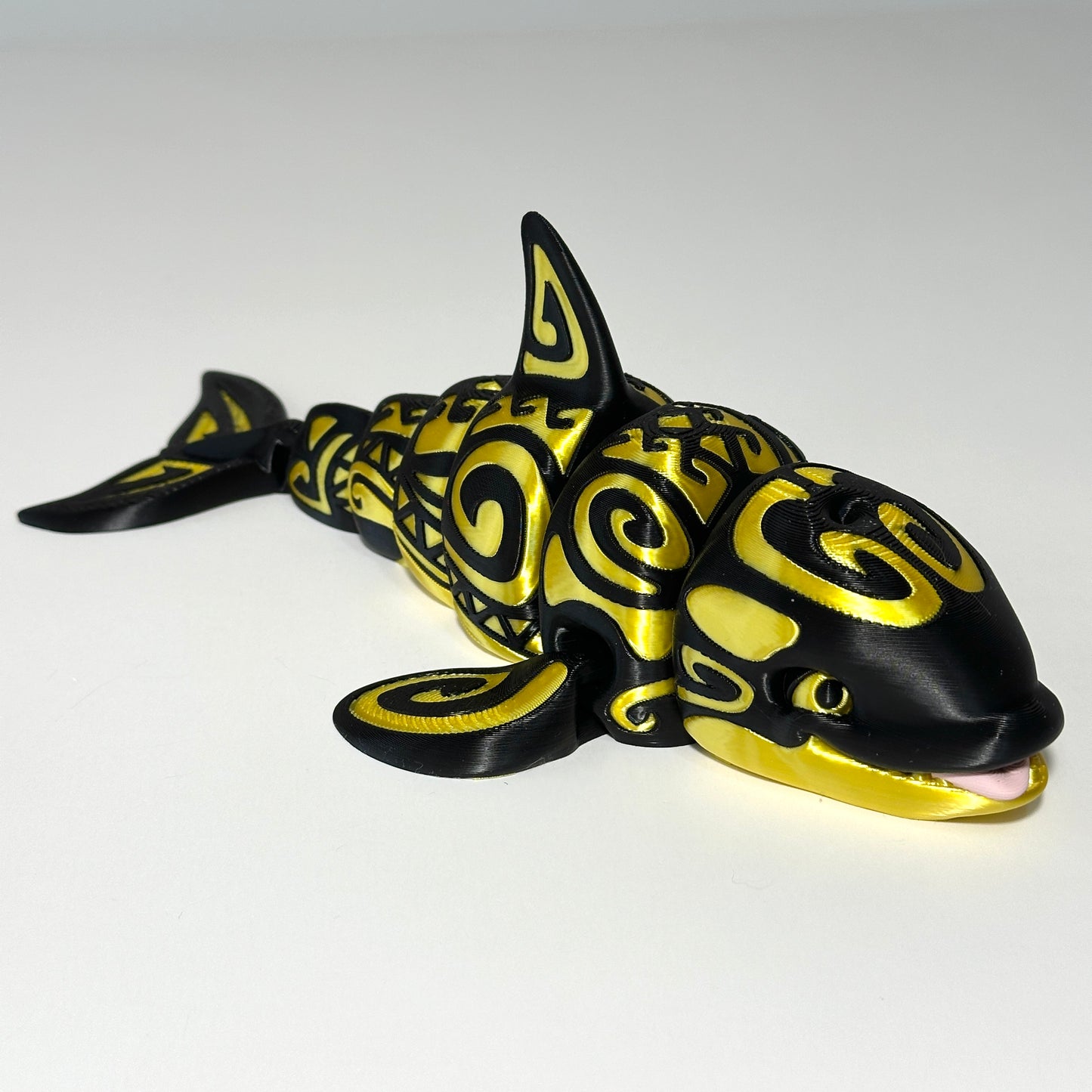 Tattooed Orca - 3D Printed Articulating Figurine