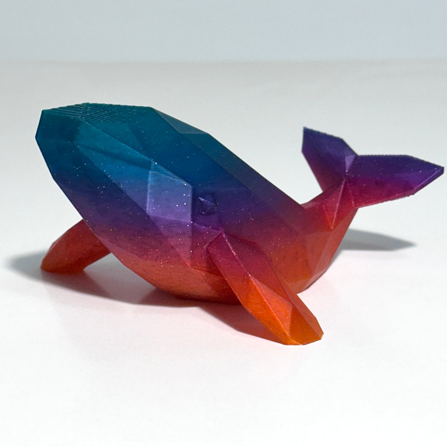 Low Poly Whale - 3D Printed Figure