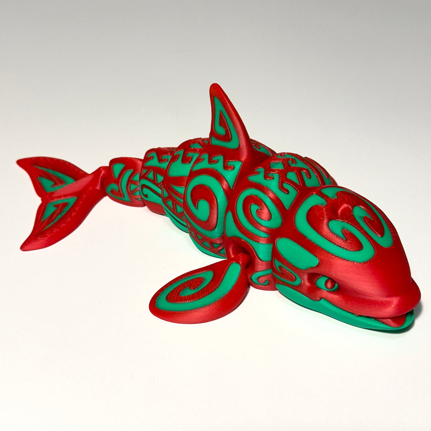 Tattooed Orca - 3D Printed Articulating Figurine