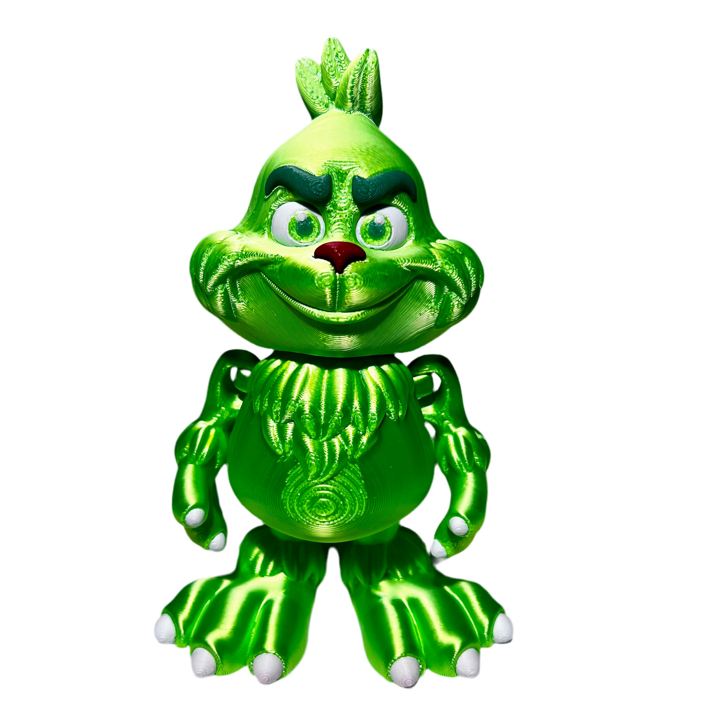 Anti Christmas Green Guy - 3D Printed Articulating Figure