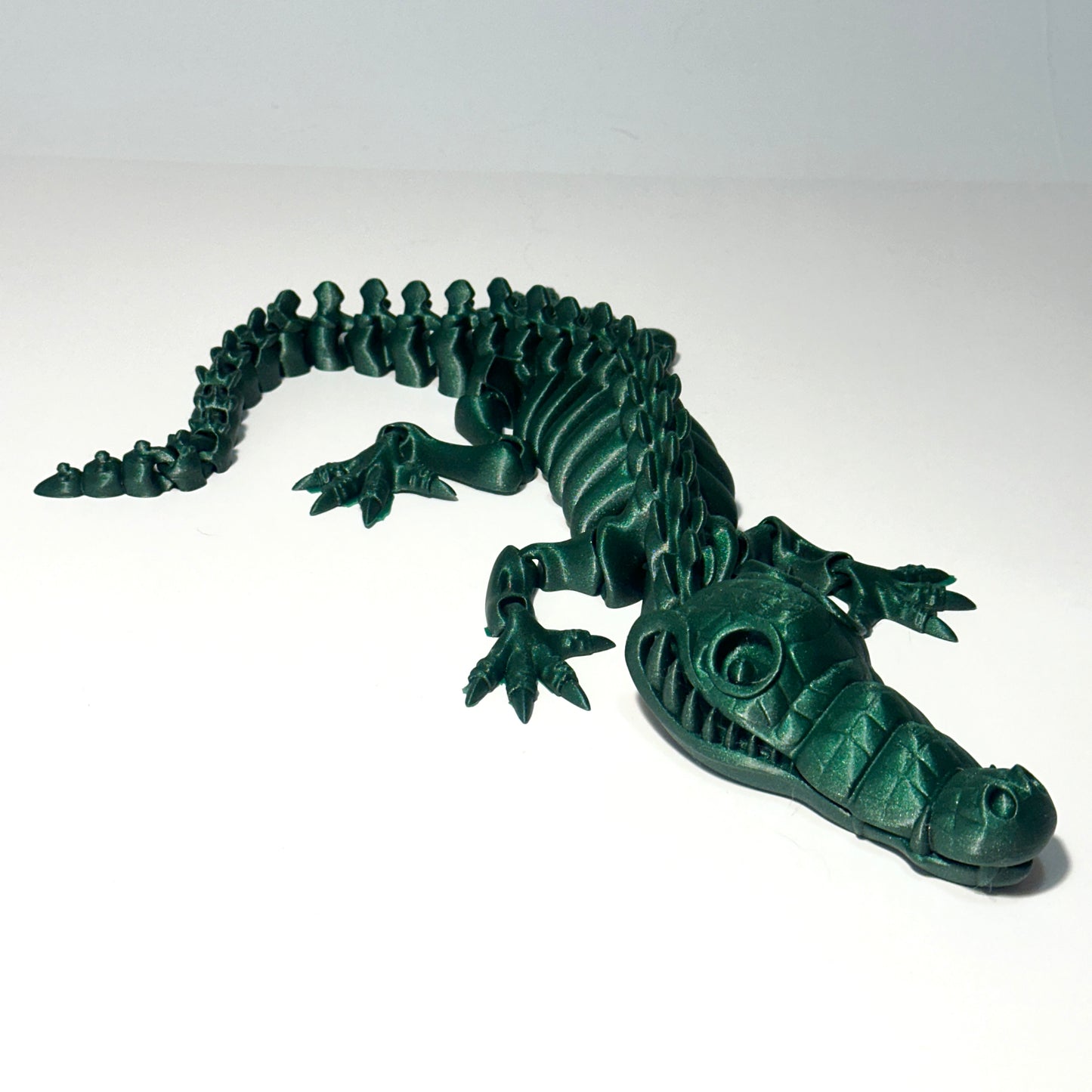 Giant Skeleton Crocodile - 3D Printed Articulating Figure