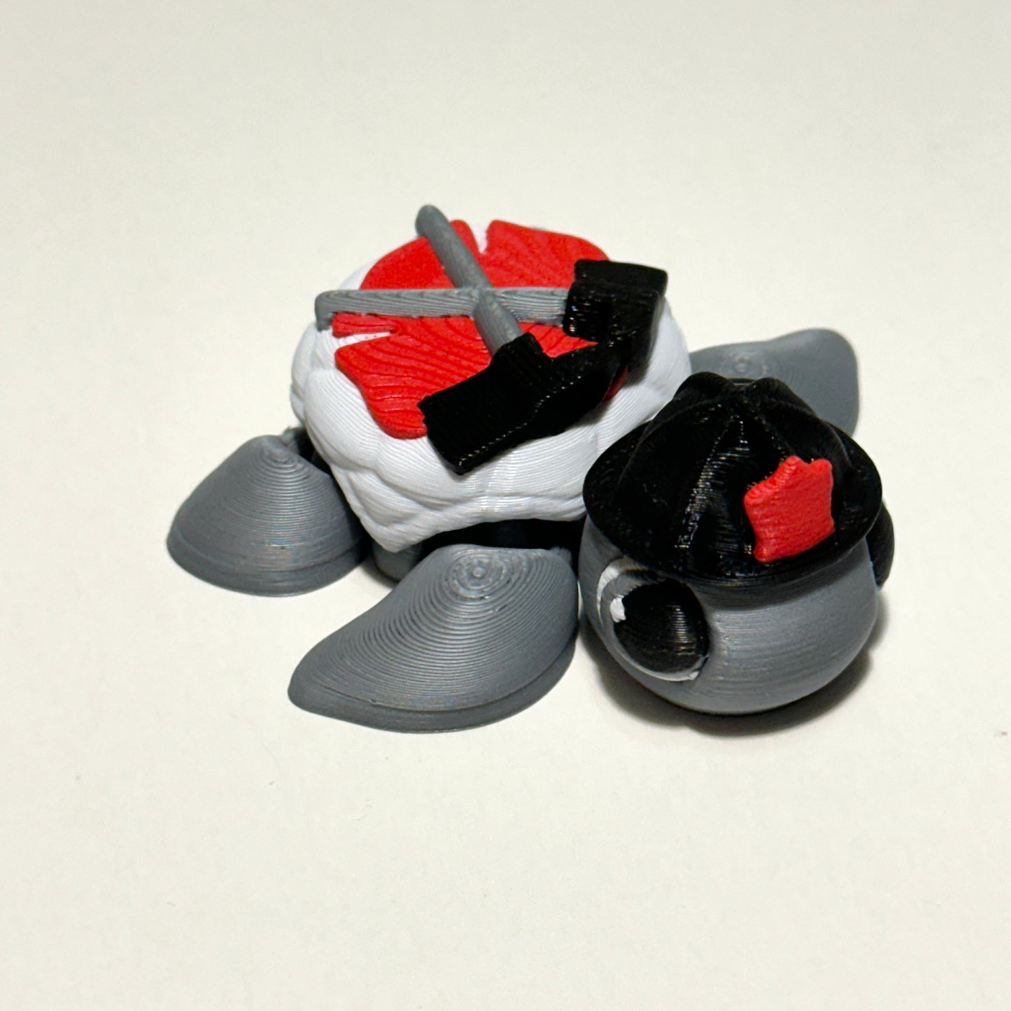 Firefighter Turtle - 3D Printed Articulating Figure