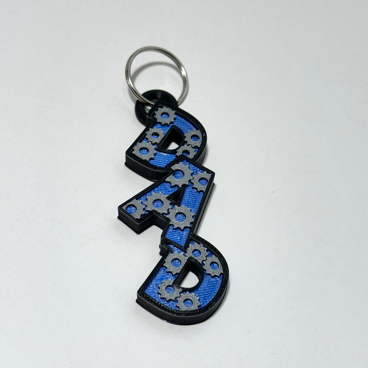 Dad Gear Keychain - 3D Printed Articulating Figure