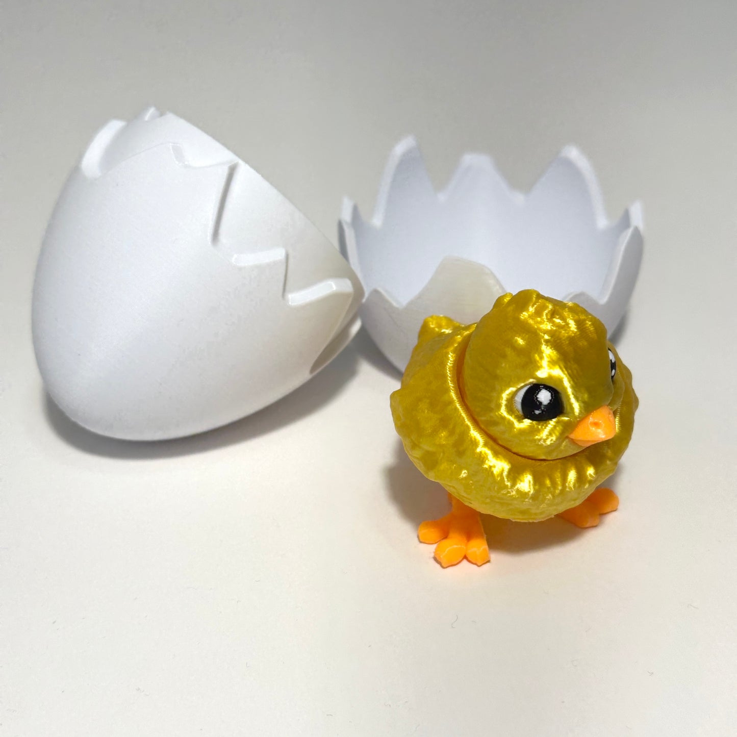 Chick and Egg - 3D Printed Articulating Figure
