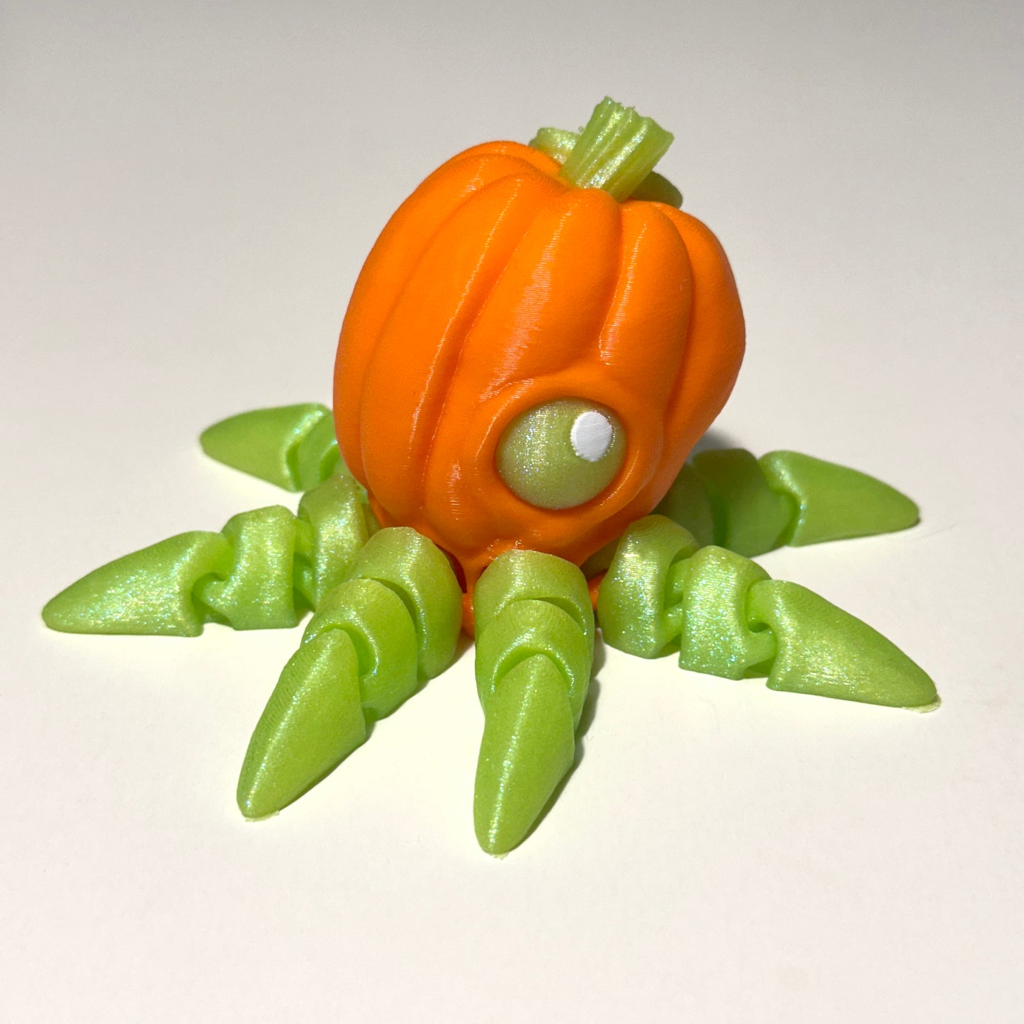 Pumpkin Octopus - 3D Printed Articulating Figure