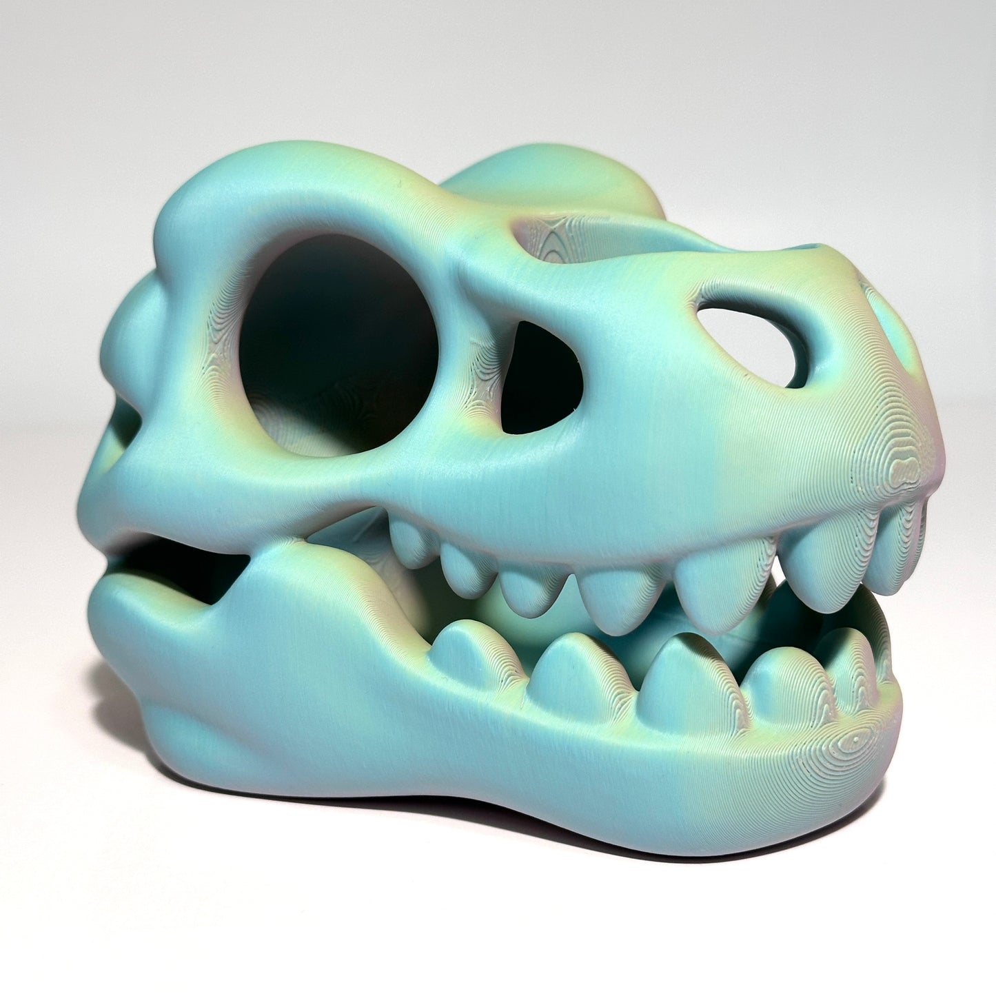 Dino Skull Toothbrush Holder - 3D Printed Figure