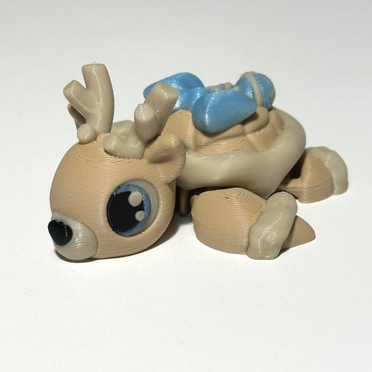 Reindeer Turtle - 3D Printed Articulating Figure