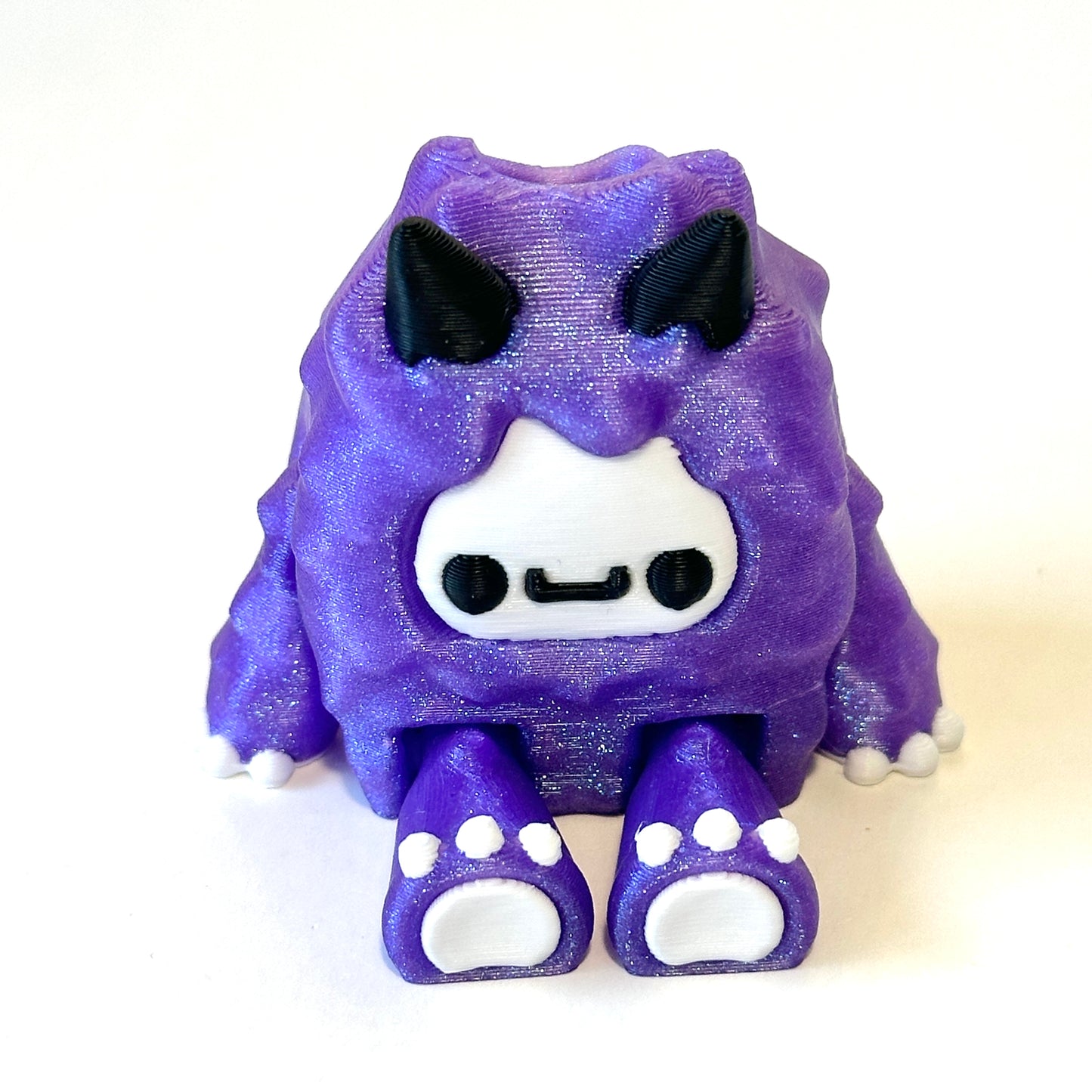 Flexi Yeti Straw Topper - 3D Printed Articulating Figure