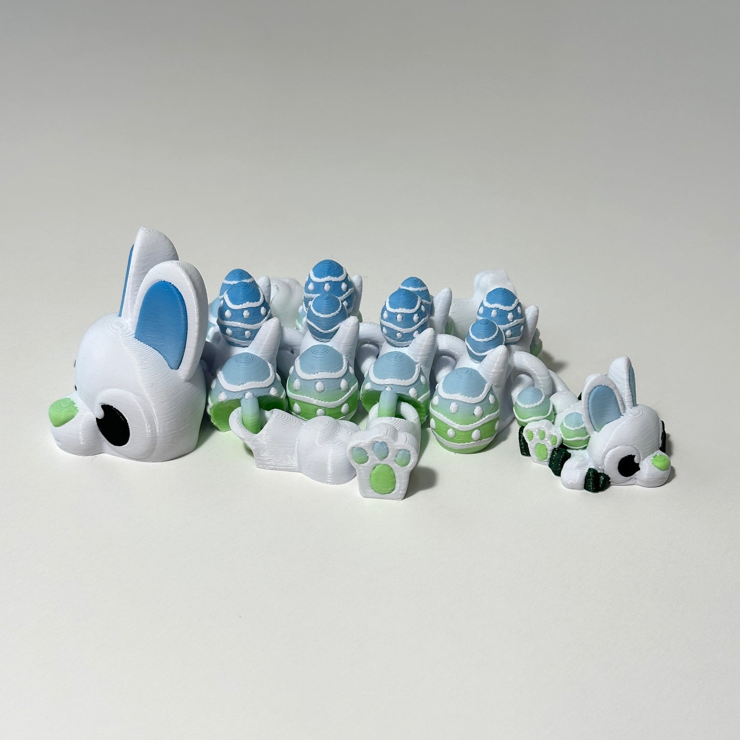 Easter Bunny Dragon - 3D Printed Articulating Figure