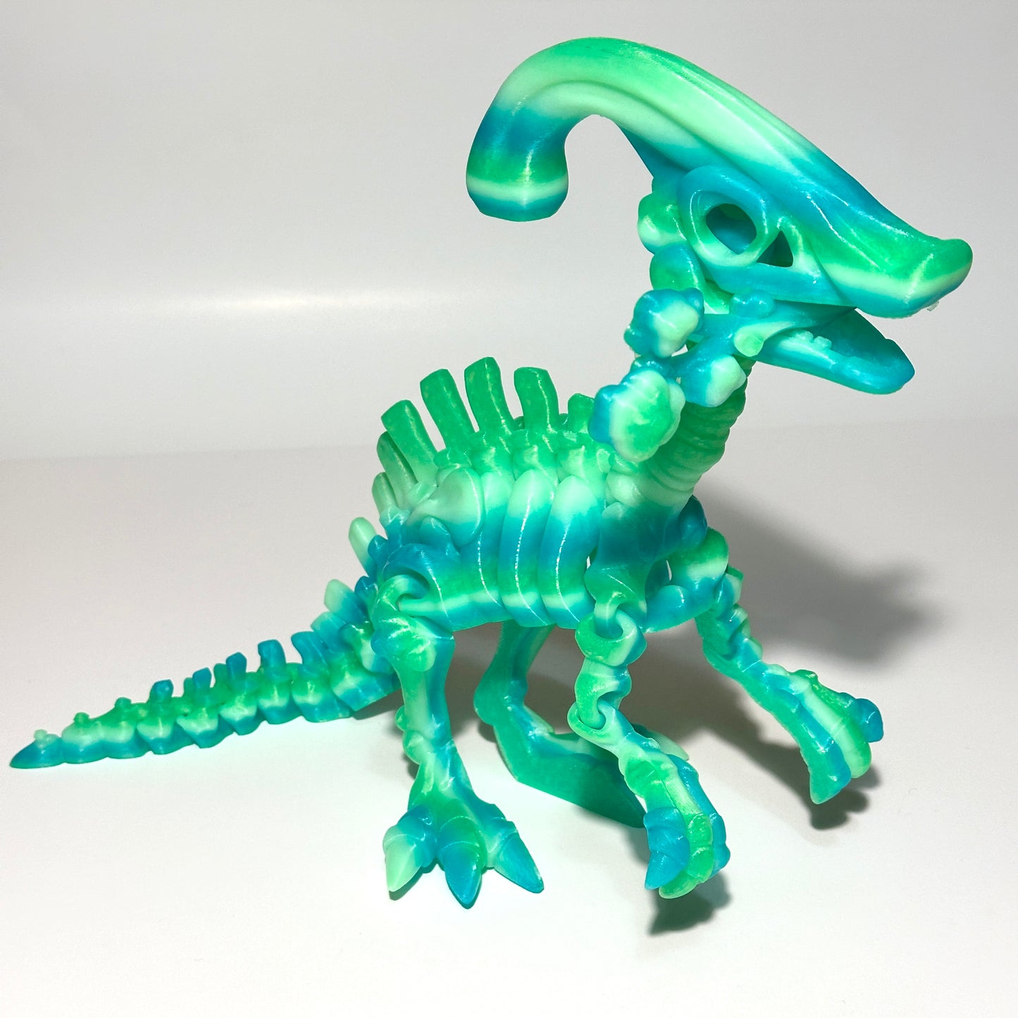 Skeleton Parasaurolophus - 3D Printed Articulating Figure