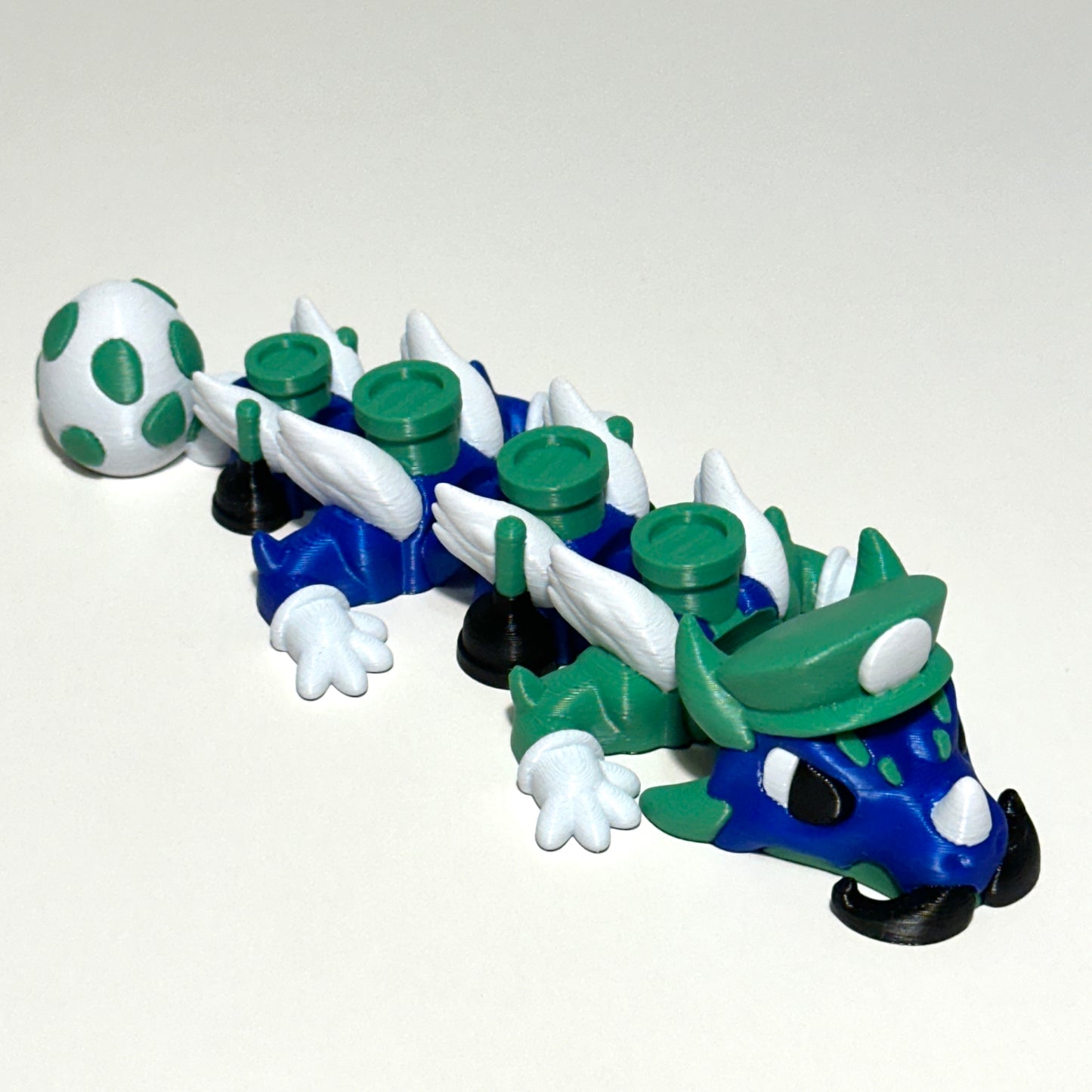 Mini Plumber Dragon - 3D Printed Articulating Figure