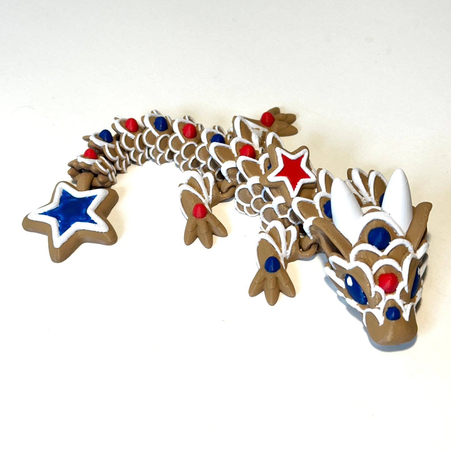 Baby Star Cookie Dragon - 3D Printed Articulating Figure