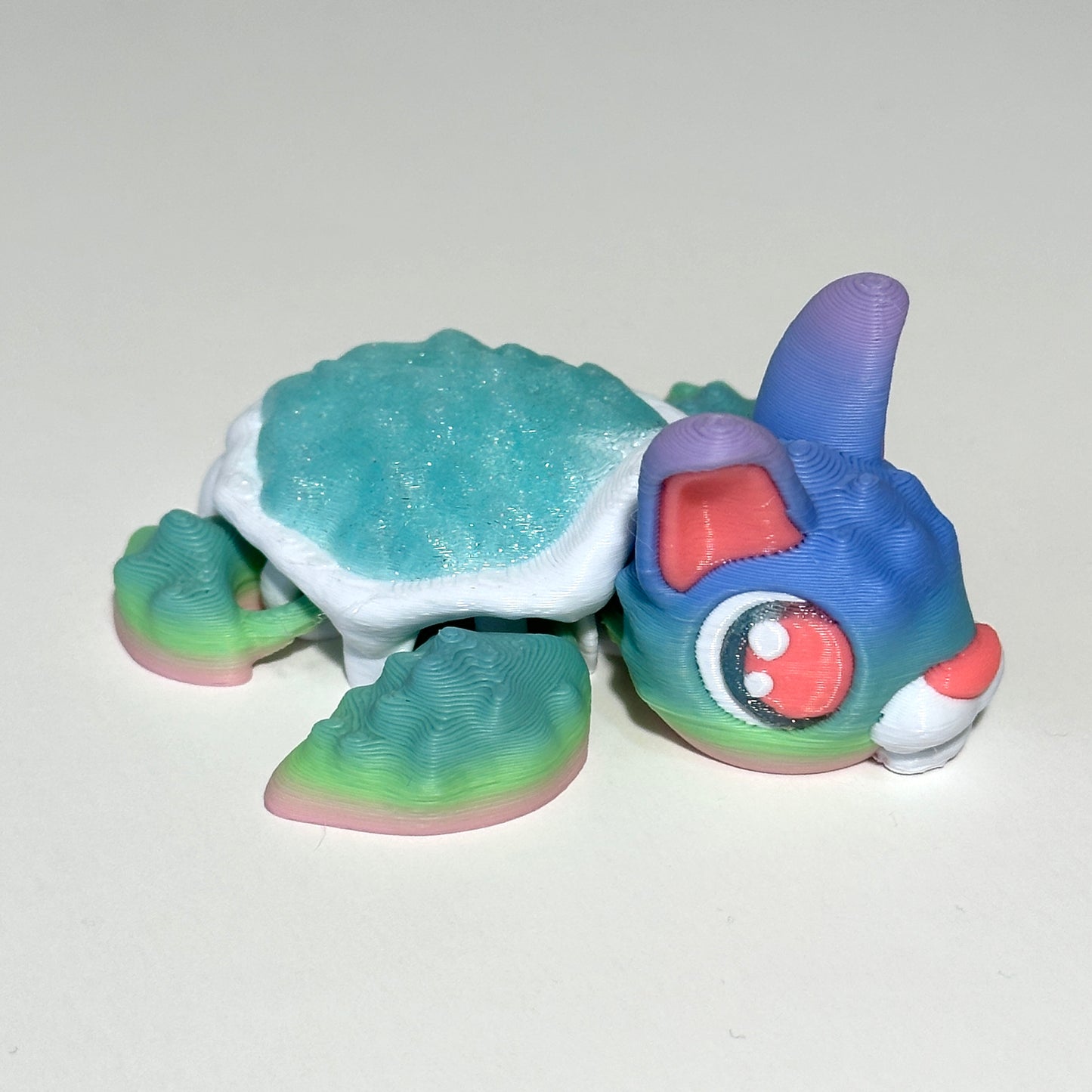 Rebel Bunny Turtle - 3D Printed Articulating Figure