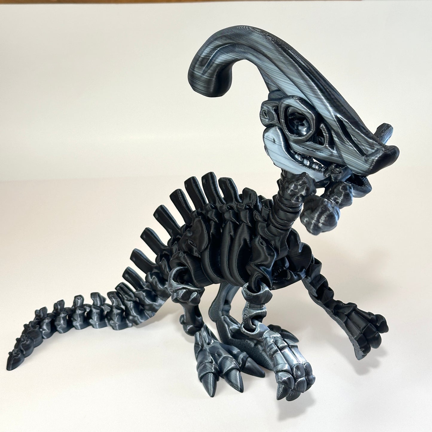 Skeleton Parasaurolophus - 3D Printed Articulating Figure