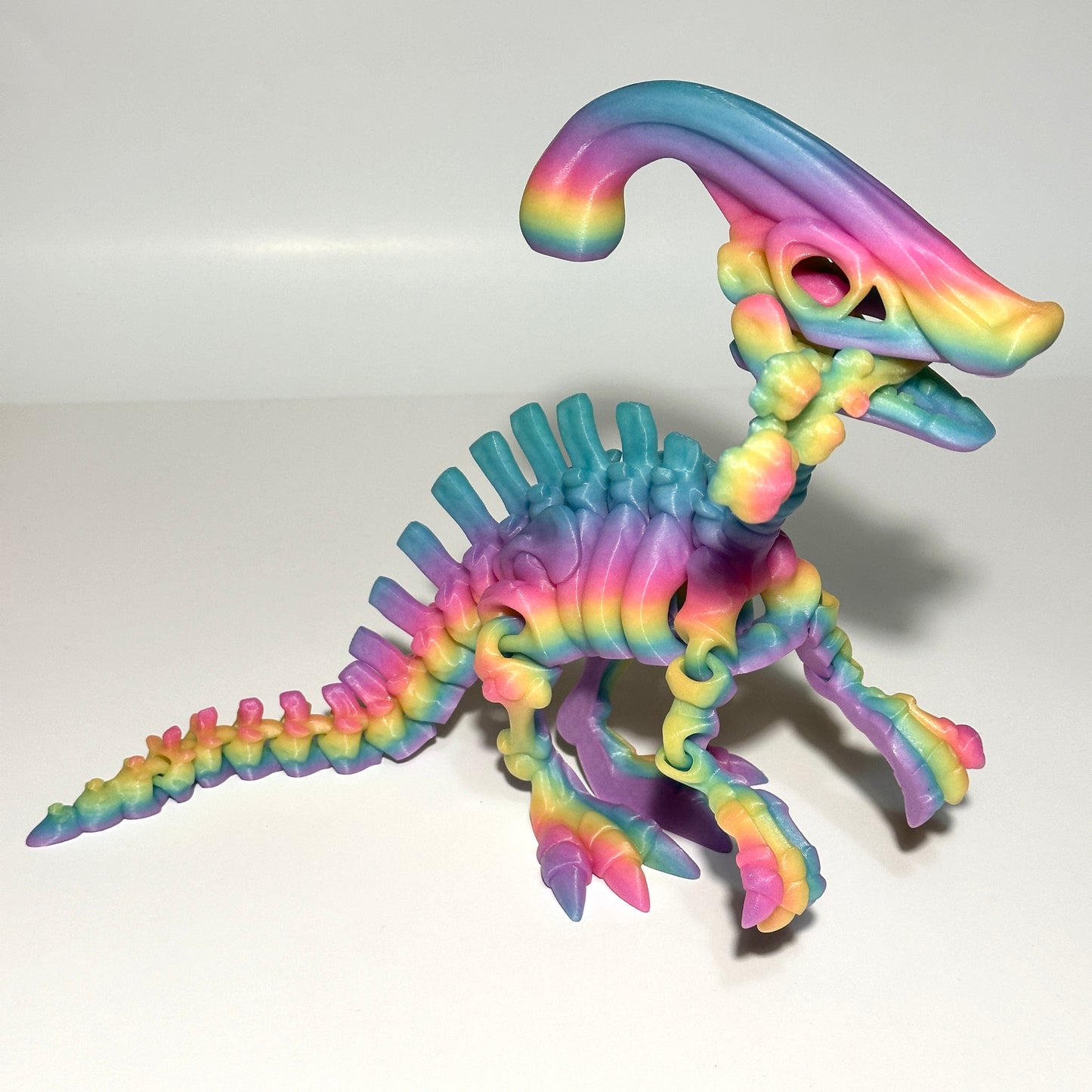 Skeleton Parasaurolophus - 3D Printed Articulating Figure