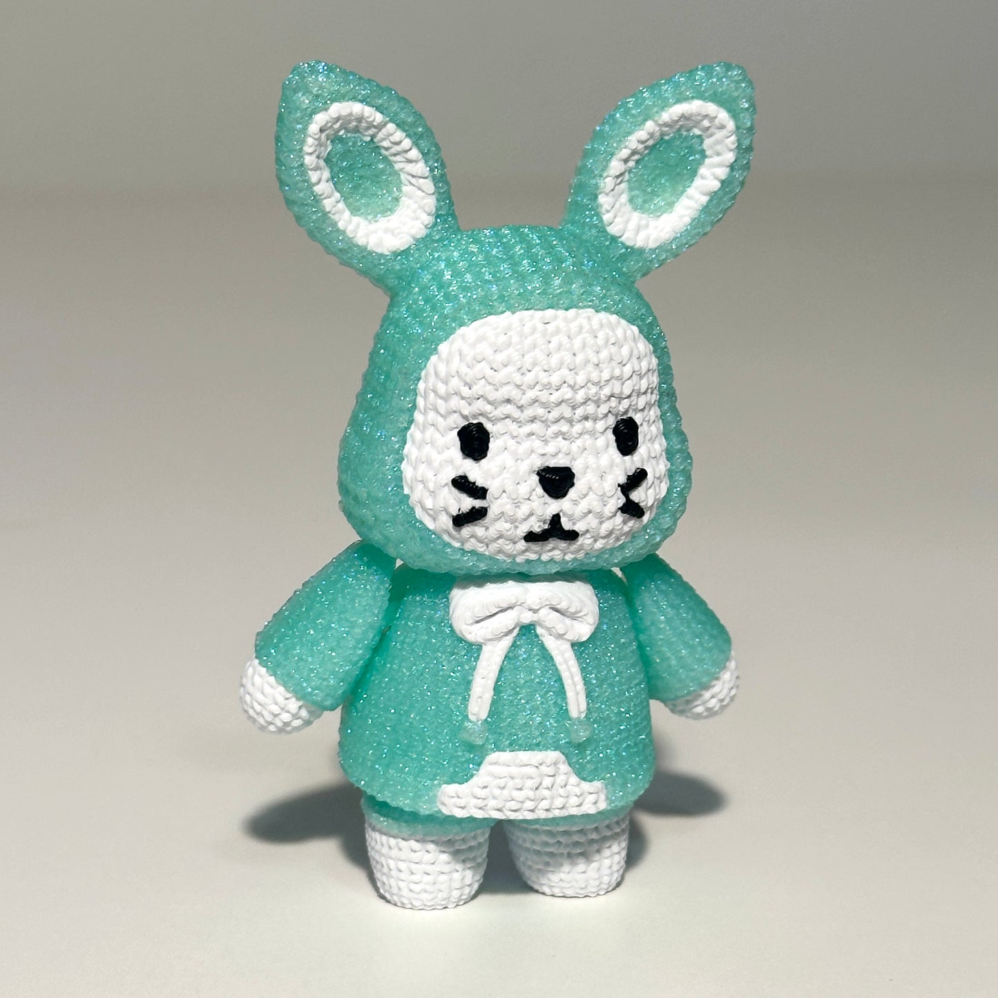 Knitted Bunny - 3D Printed Articulating Figure