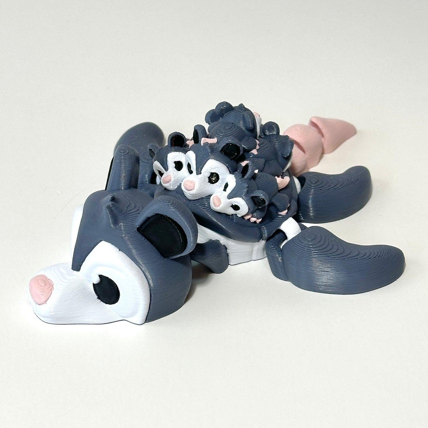 Opossum Turtle - 3D Printed Articulating Figure