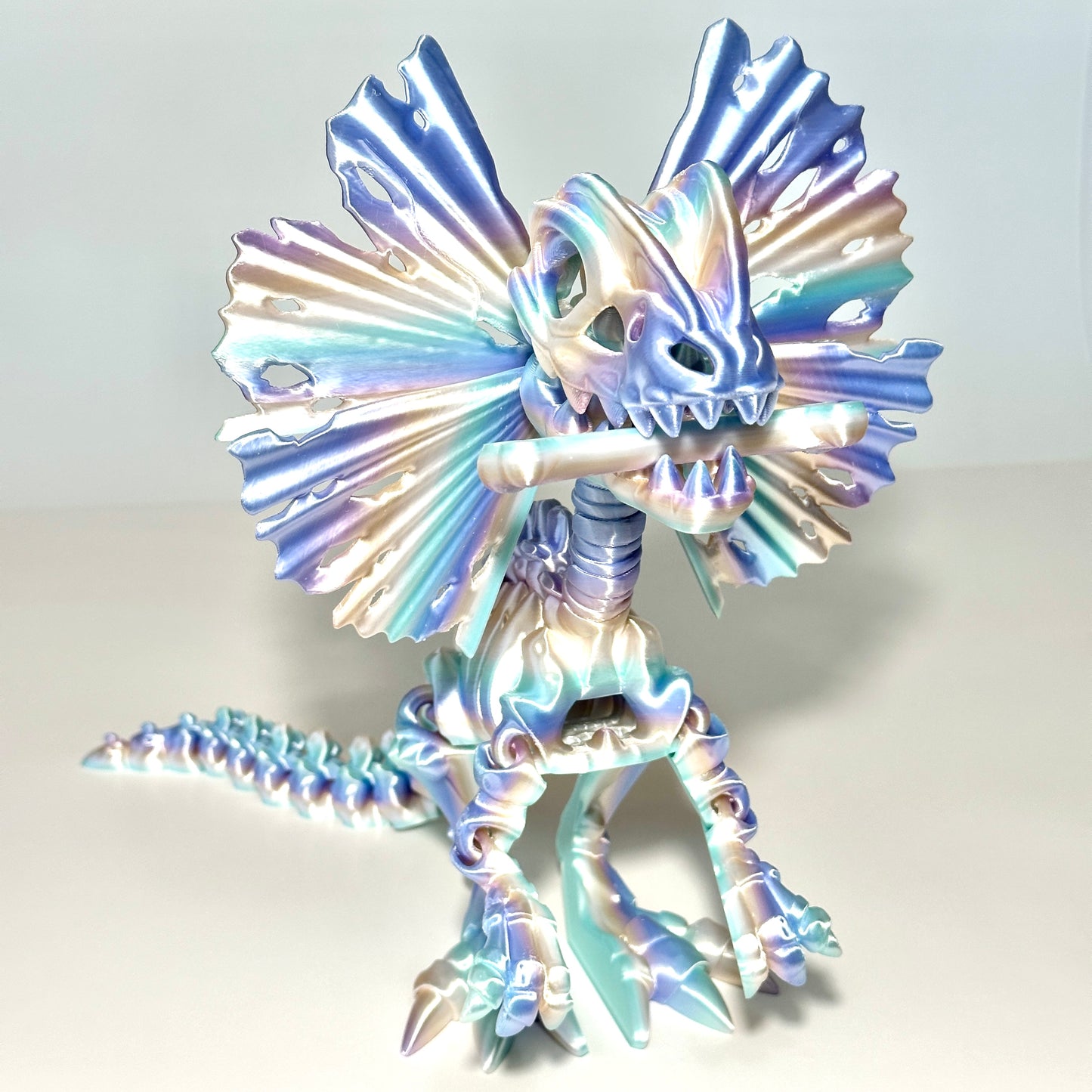 Giant Skeleton Dilophosaurus - 3D Printed Articulating Figure