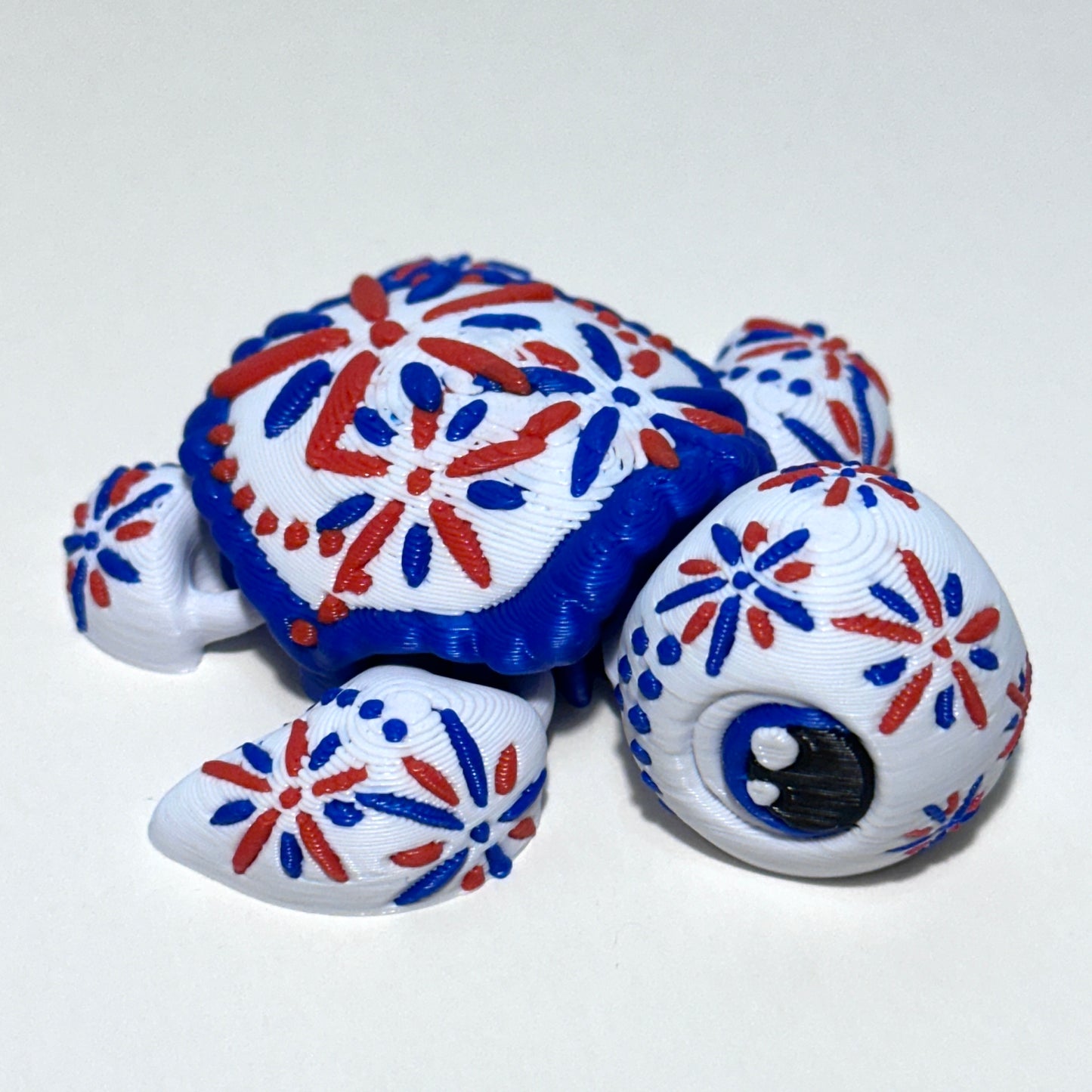 Fireworks Turtle - 3D Printed Articulating Figure