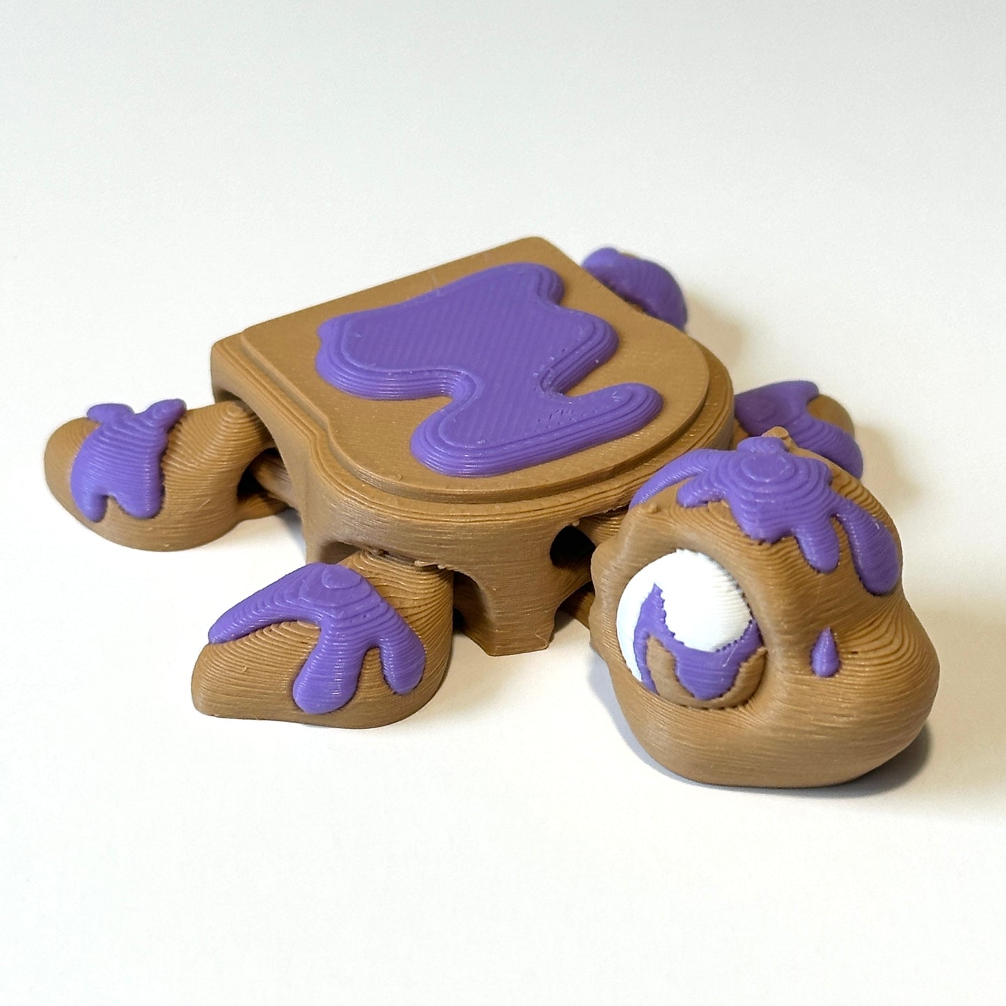 Jelly Toast Turtle - 3D Printed Articulating Figure
